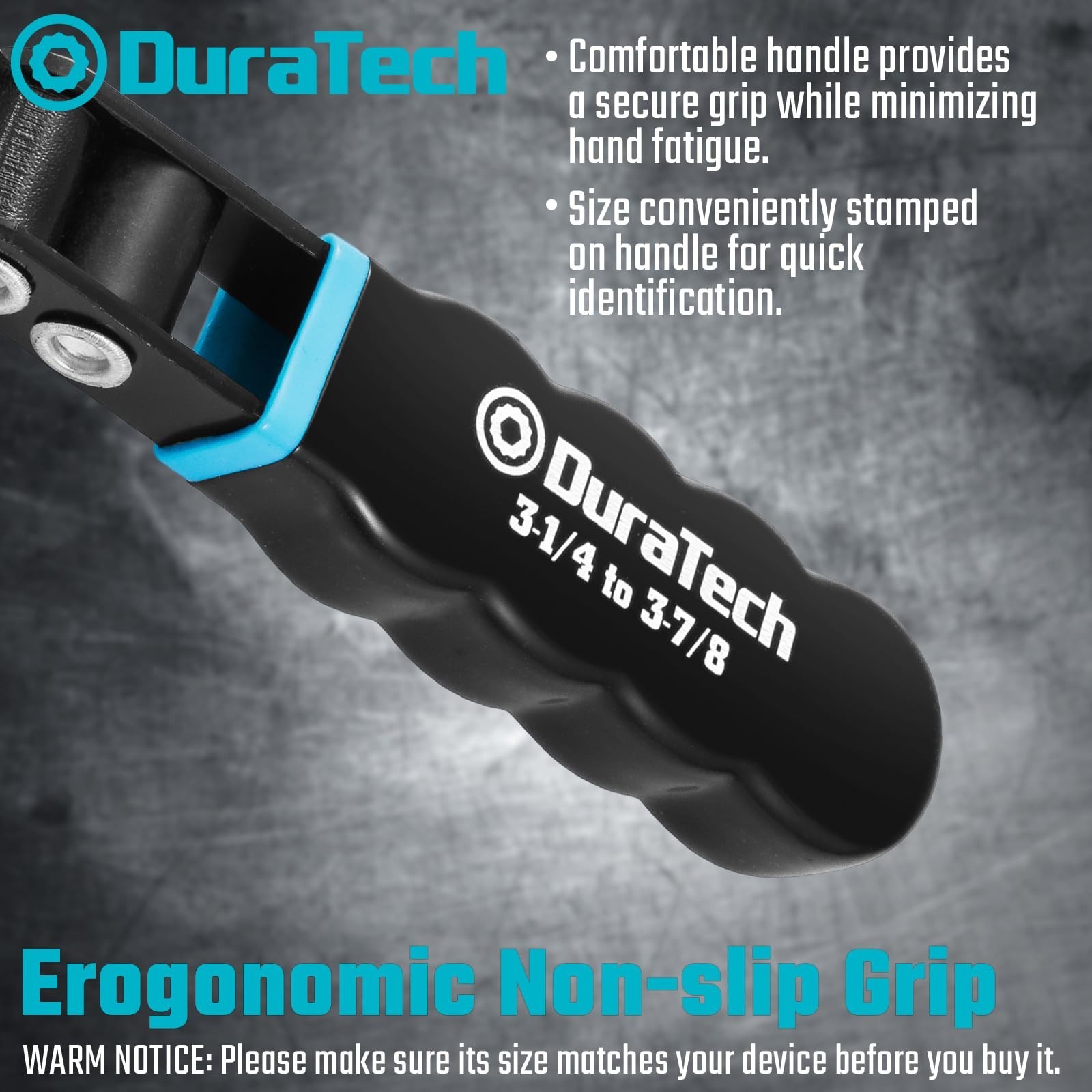 DURATECH Swivel Oil Filter Wrench 3-1/4in to 3-7/8in Car Filter Removal Tool