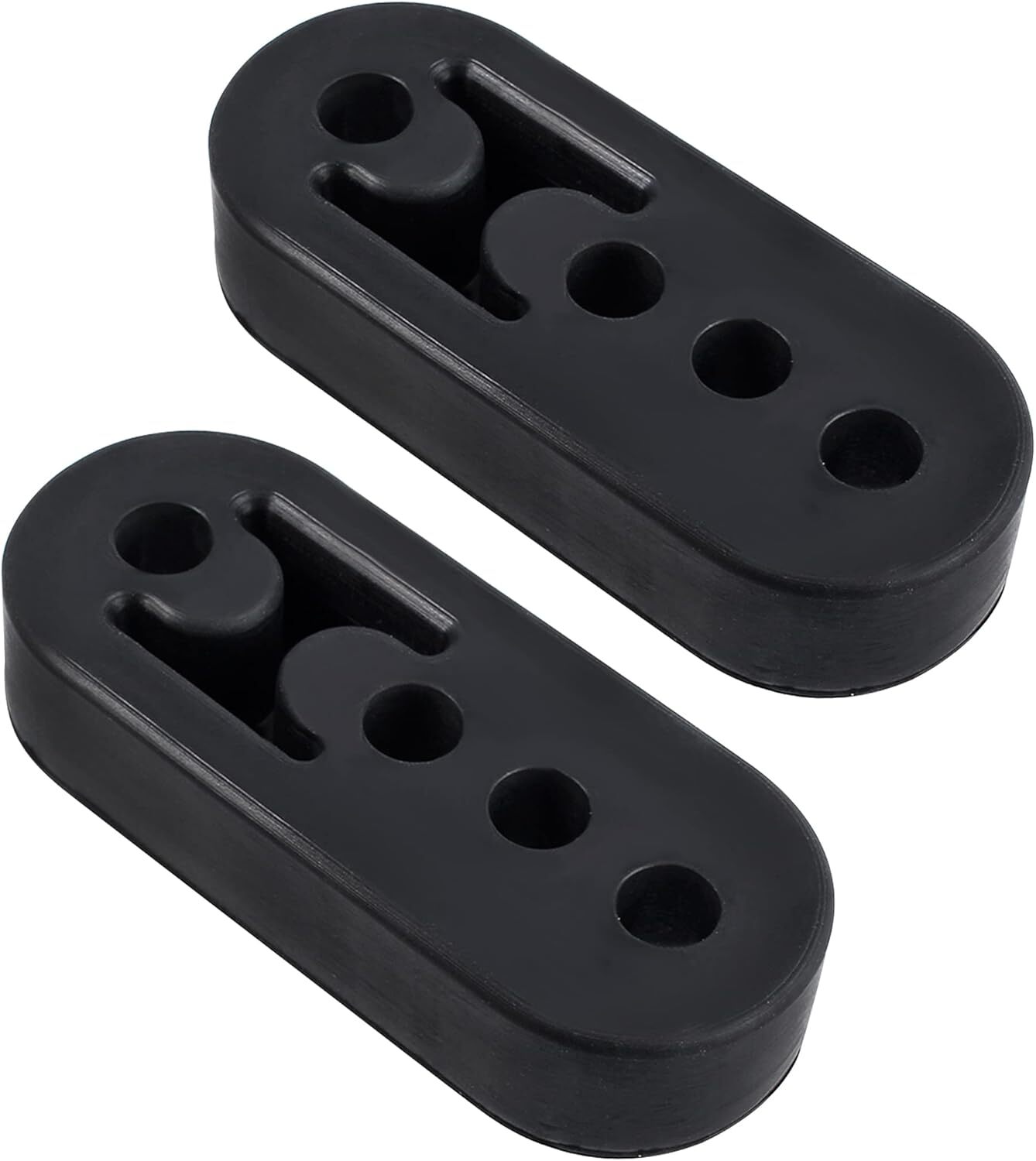 2 Packs Exhaust Hanger4 Hole Rubber Exhaust HangerUniversal Adjustable Insula…