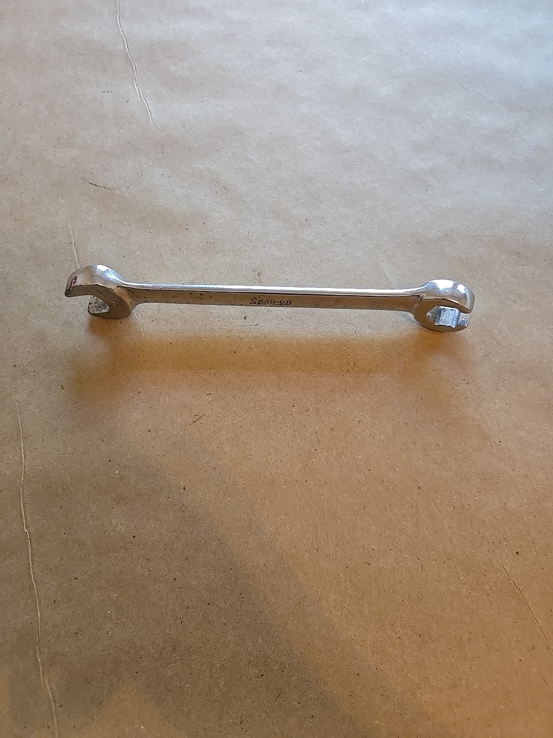 Snap On 9/16″ 6PT SAE Chrome Open/Flare Nut End Combination Wrench RXS18