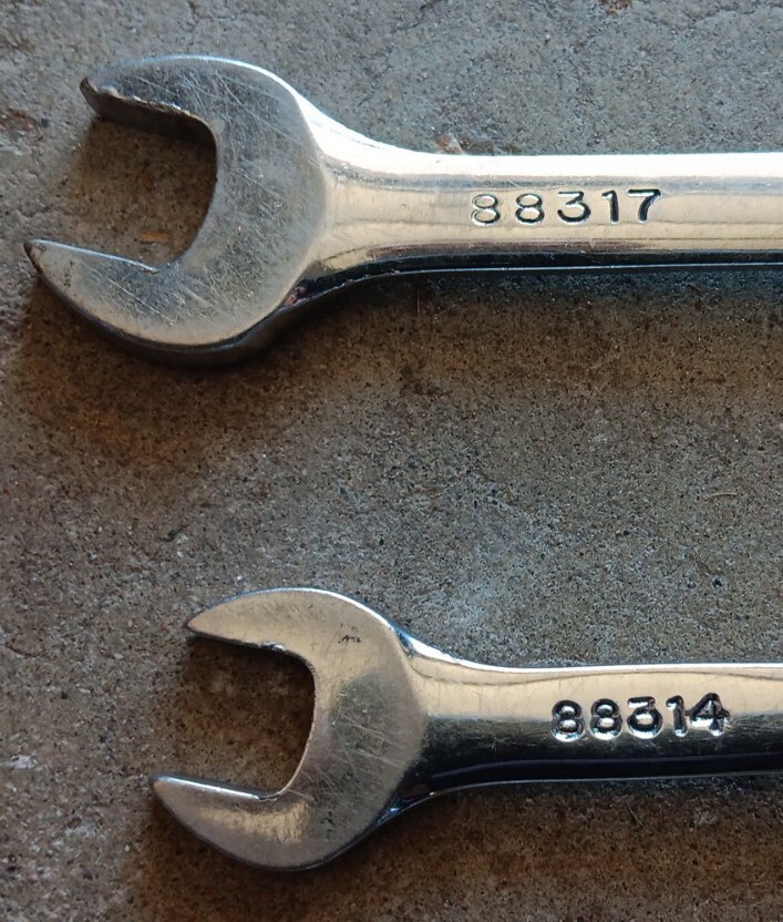 S-K Metric 12 Pt. Combination Wrenches 17mm & 14mm ~ 88317 & 88314