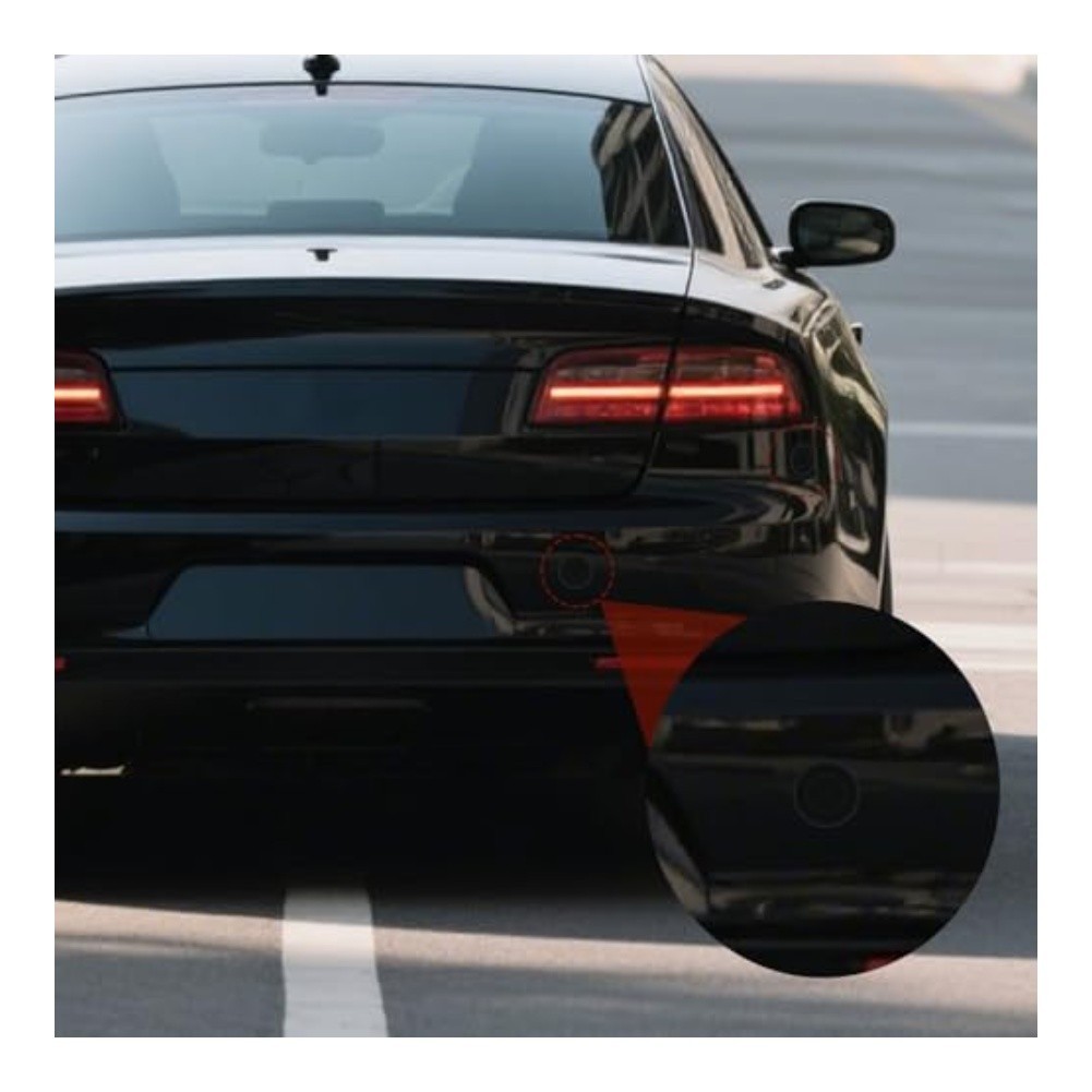 20pcs Black For Car Rear Bumper Sensor Hole Cover Decorative Easy Install