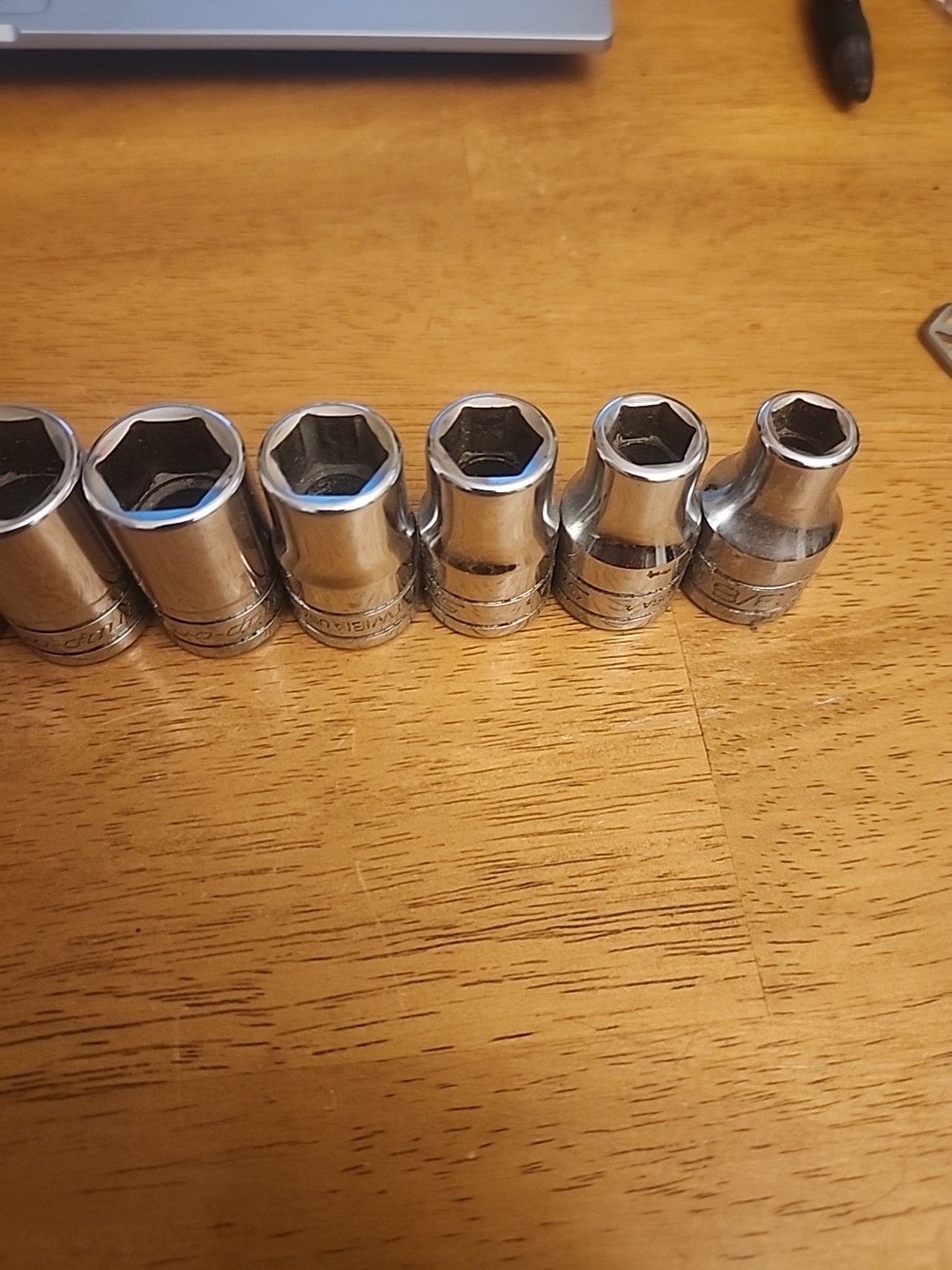SNAP ON TOOLS 13PC 1/2″ DRIVE SAE 6 POINT SOCKET SET 1-1/8 TO 3/8