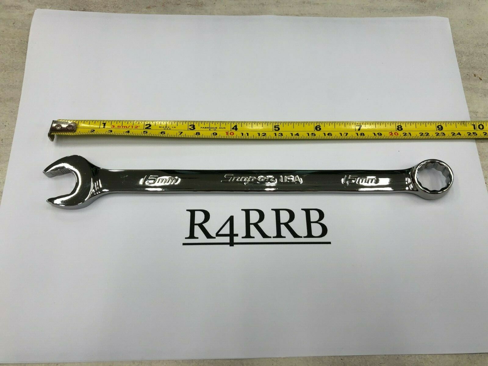 Snap-On Tools USA NEW 15mm Metric Flank Drive PLUS Combination Wrench SOEXM15