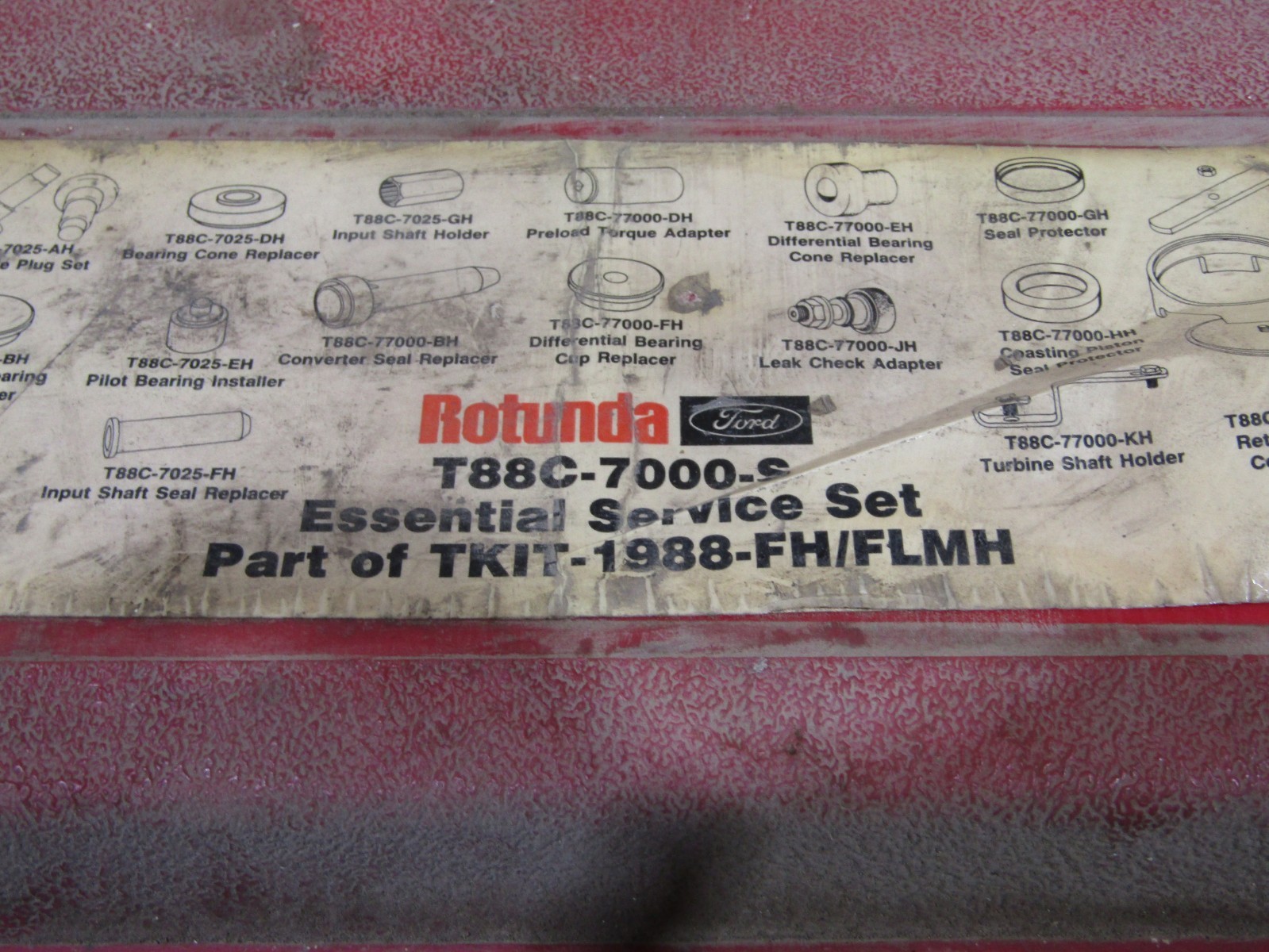 TKIT-1988-FH/FLMH Ford Rotunda ESSENTIAL SERVICE TOOL KIT *INCOMPLETE* #161