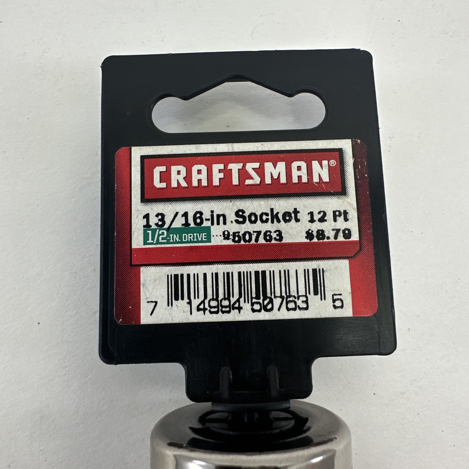 CRAFTSMAN 13/16 Inch Deep Socket SAE 1/2-Inch Drive 12-Point New!
