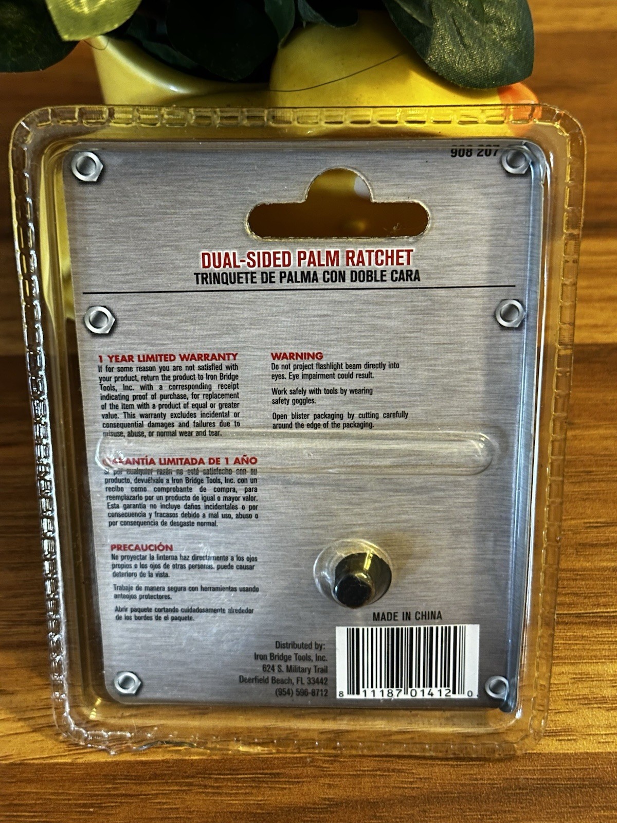Two Sided Palm Ratchet screwdriver new