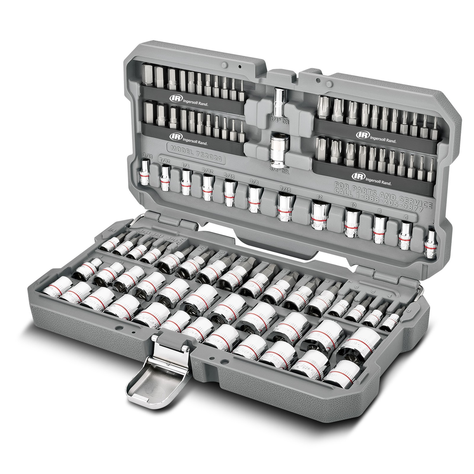 Ingersoll Rand 101 Piece Tech Solutions Master Non-Slip Socket and Bit Set –