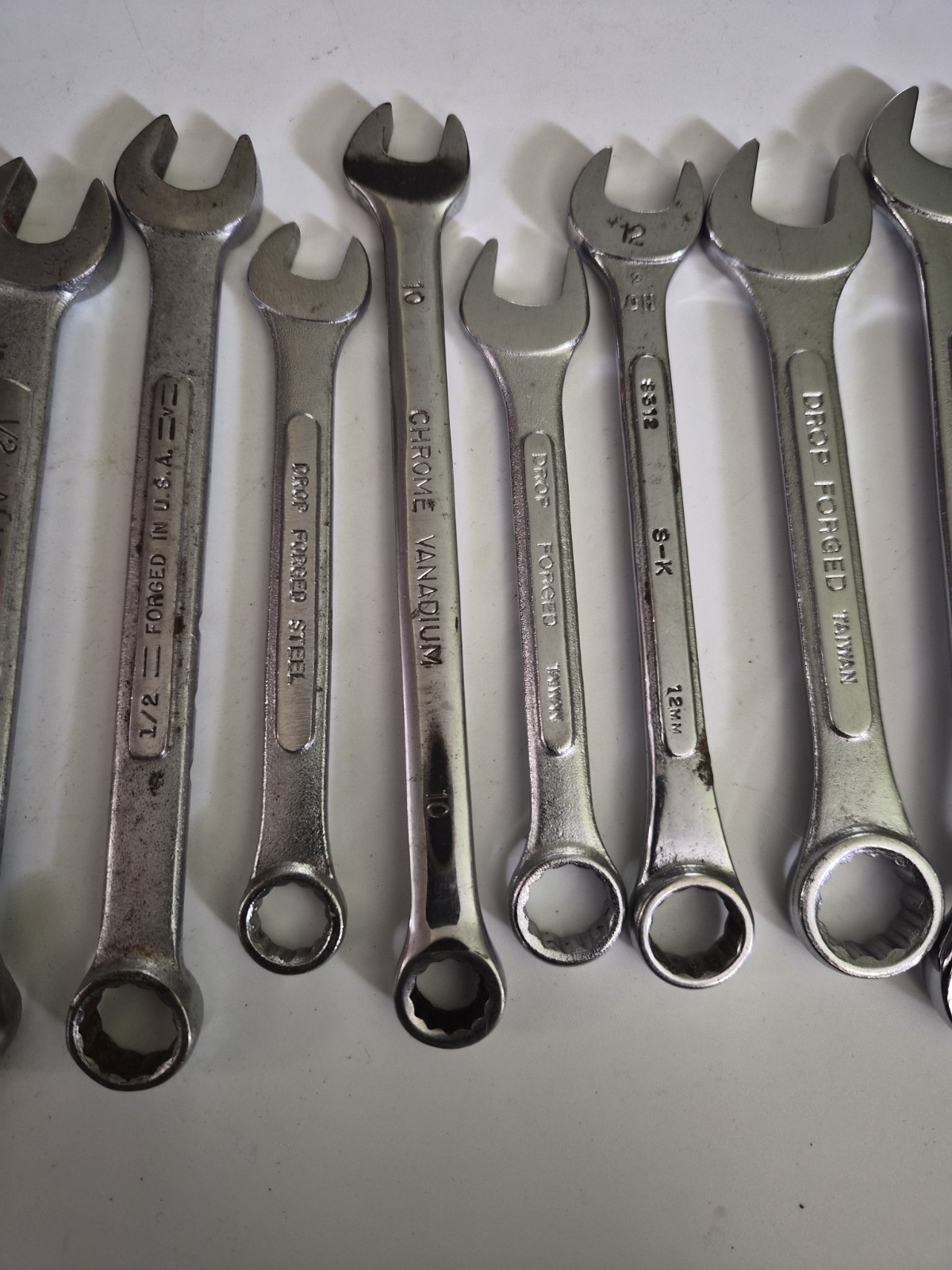 Wrench Bundle, Various Brands And Sizes SAE And Metric