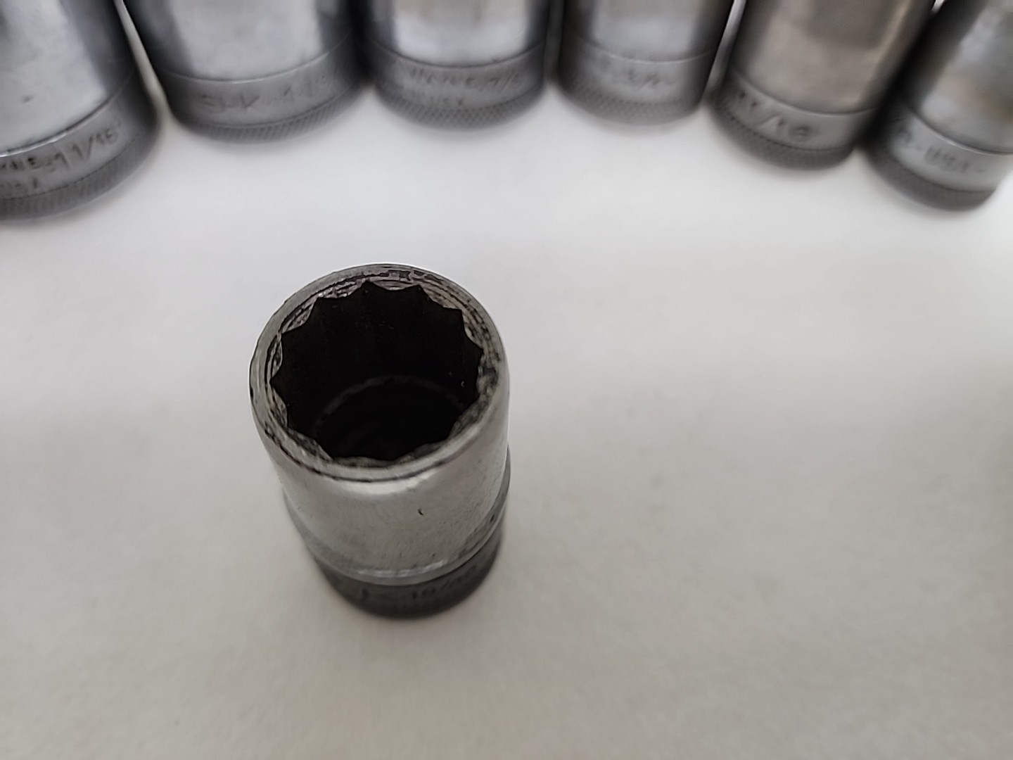 VTG SK Tools SK Wayne 1/2” Drive SAE 12Pc Socket Set 7/16” To 1 1/4” USA