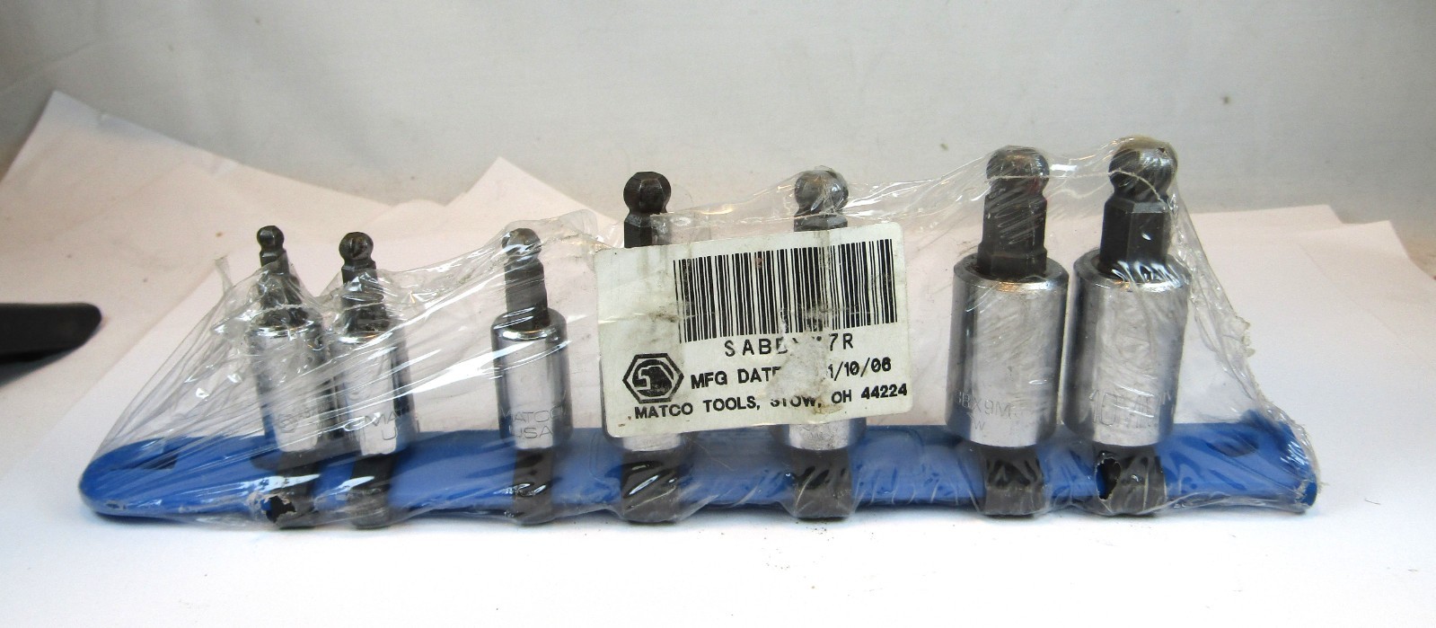 7pc Matco Ball Hex Driver Set – 3/8″ + 1/4″ drive Metric 4mm – 10mm