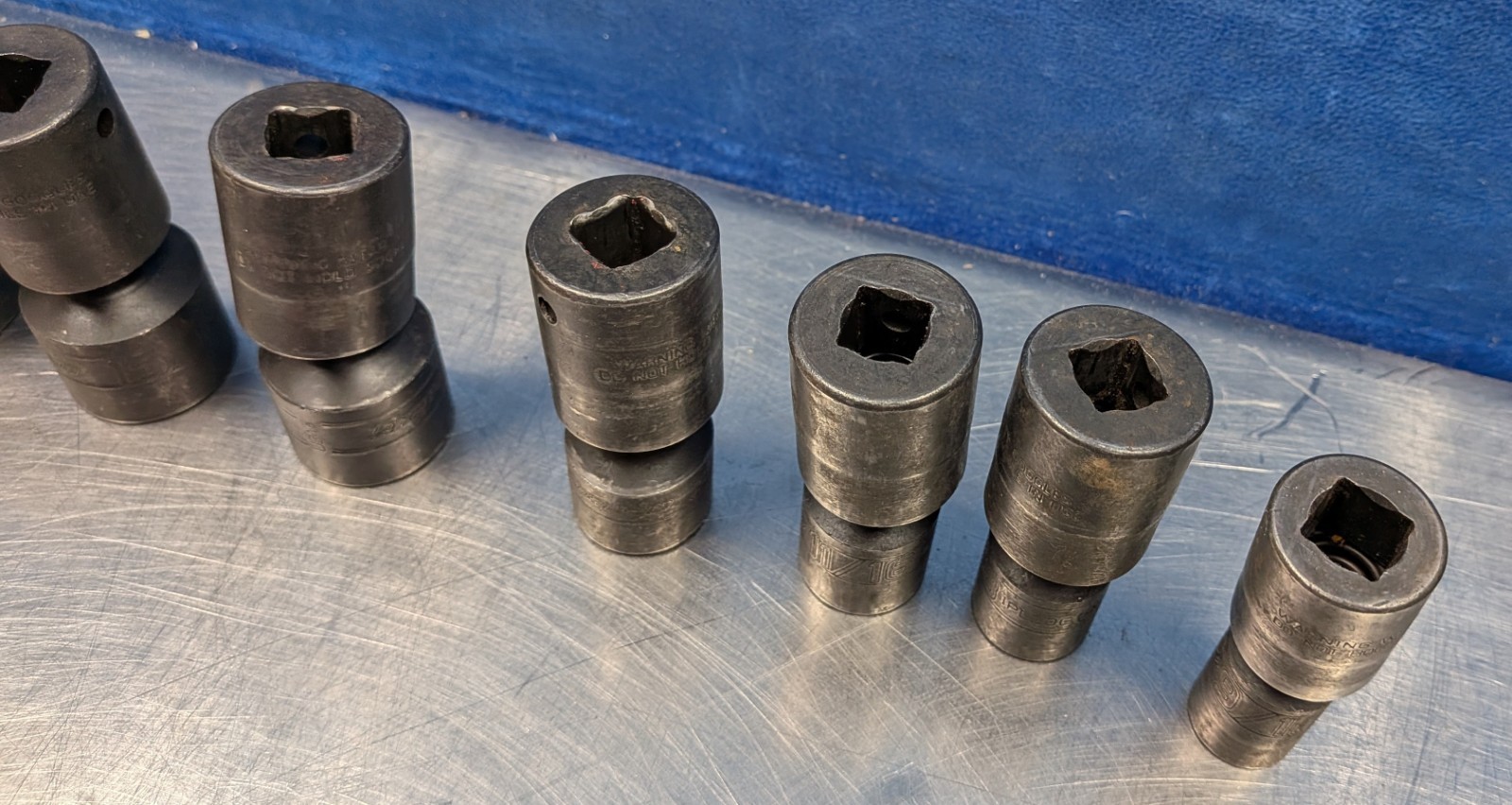 Snap-On 207IPFM 7 Piece 3/8″Dr 6Pt Metric Shallow Impact Swivel Socket Set