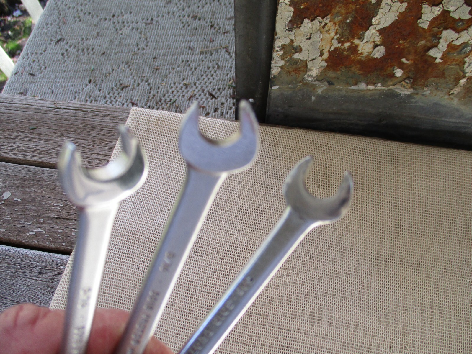 SET of (3)-NOS-«PROTO»#3018 5/16″x1/4″SAE-OPEN END WRENCH-USA-NEW OLD STOCK