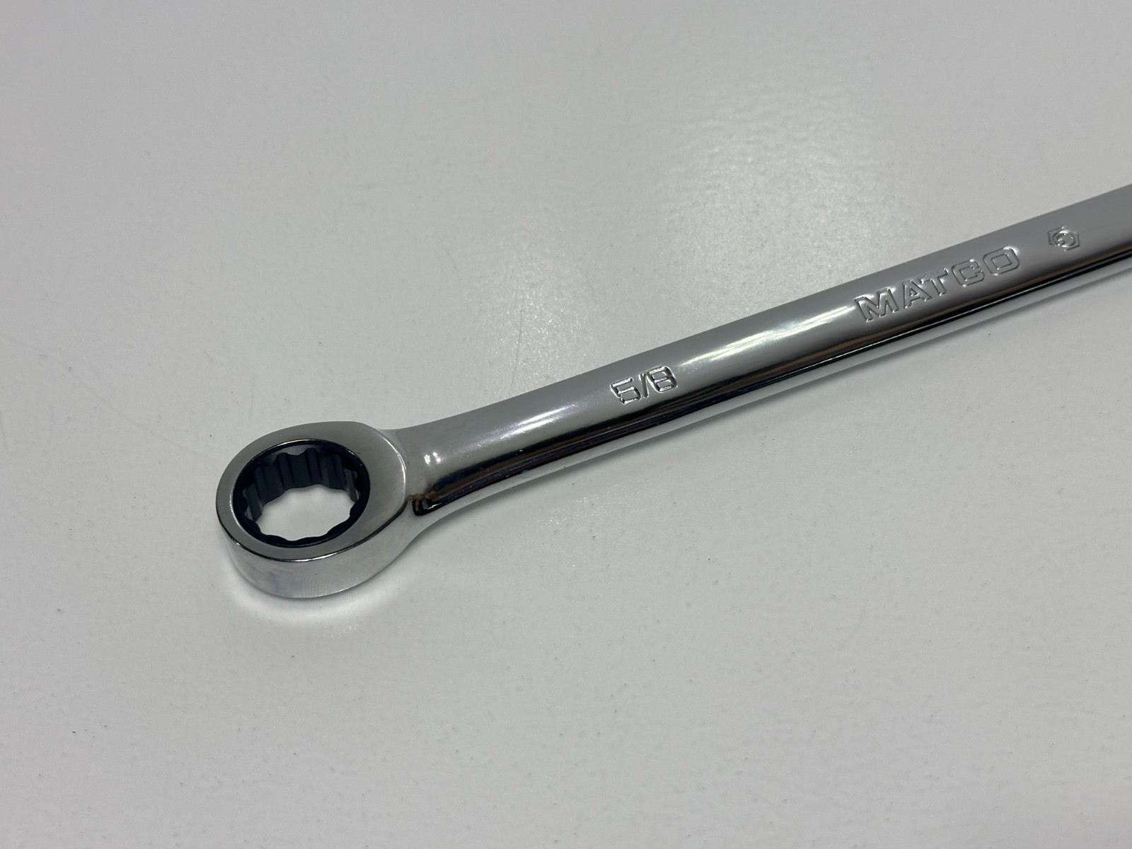 🇺🇸 Matco Tools USA GRBL2020 SAE 5/8″ Ratcheting Double Box End Wrench, NOS