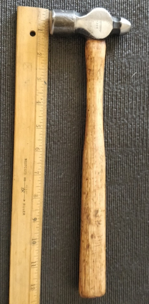 Vintage True Temper No. 1308 Ball Peen Hammer Made In USA