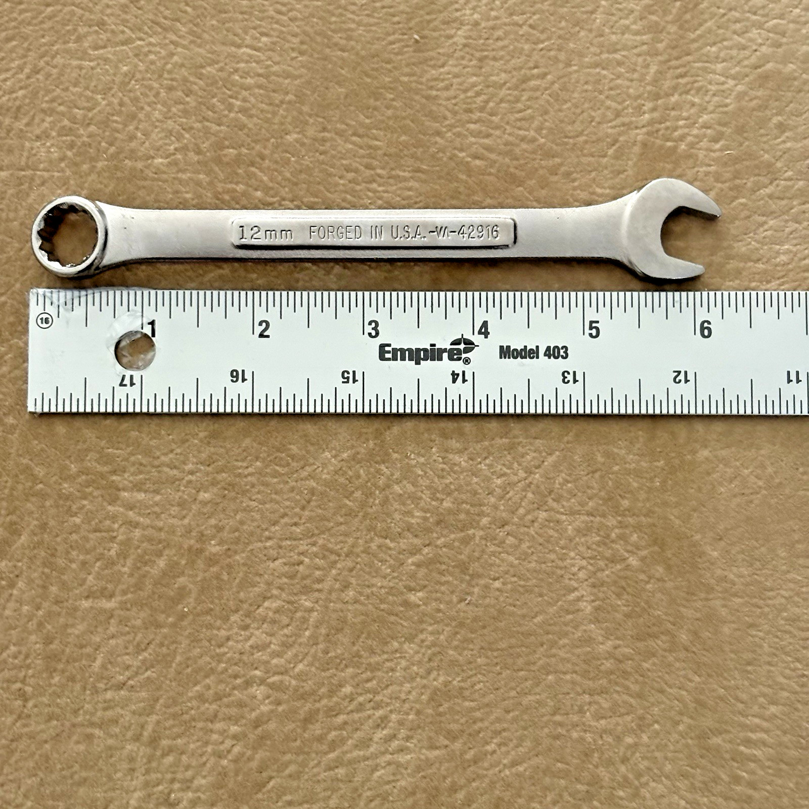 Craftsman 5 pc 12 pt Metric Combination Wrench Set, 12mm to 16mm, VɅ- USA EUC