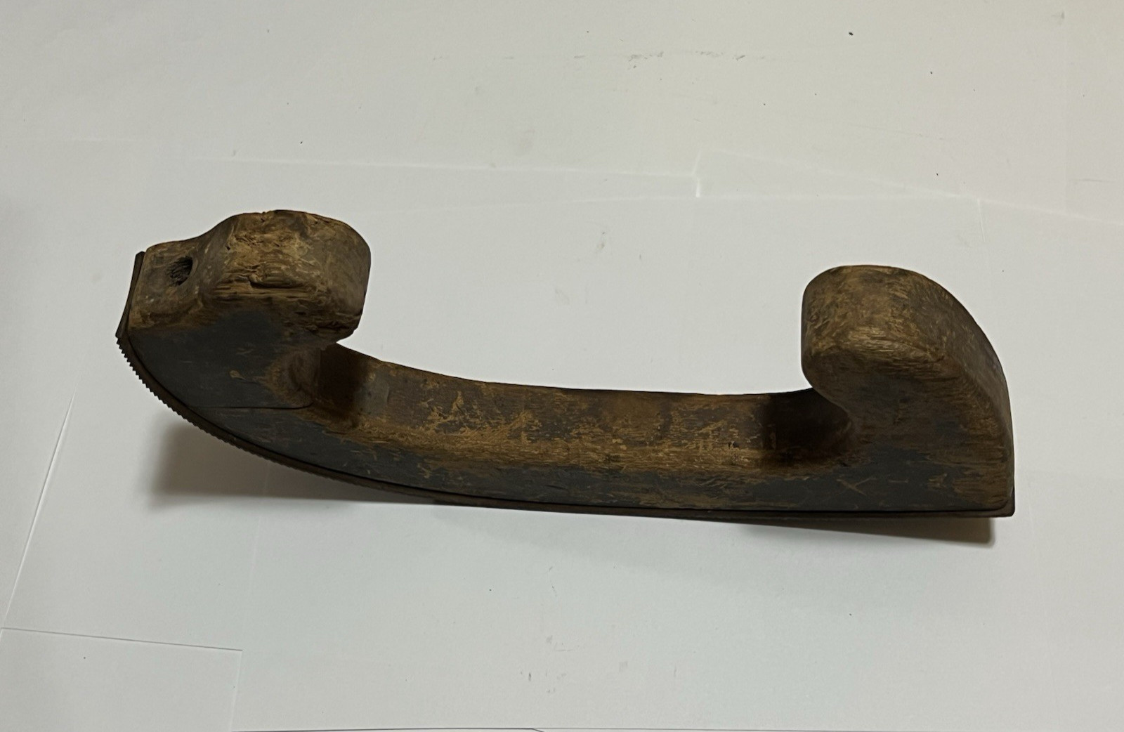 Vintage General Tool Co Curved Wood Handle File Holder with Rasp Auto Body USA