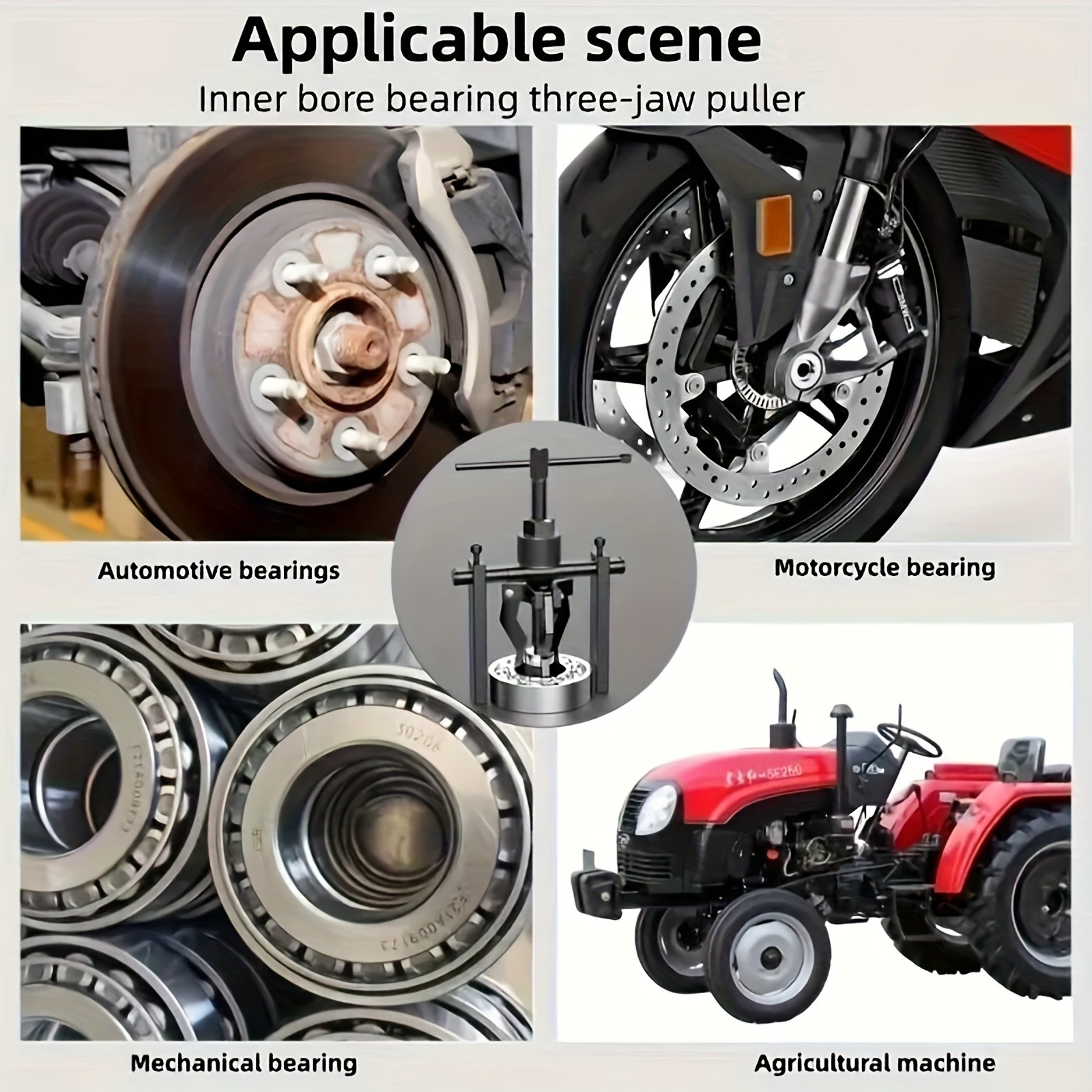 Inner Hole Bearing Puller – Heavy-Duty for Bearing Removal in Auto & Machinery