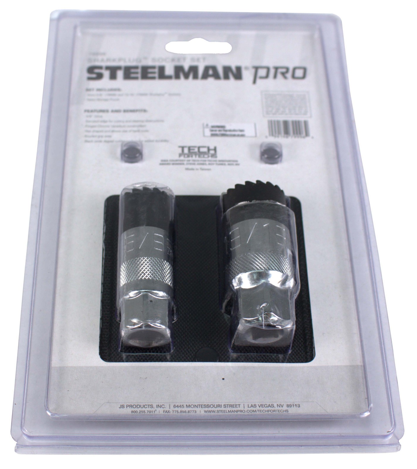 Steelman Pro Sparkplug Socket Set Sizes 5/8″ 13/16″ Storage Pouch Model ID 79996