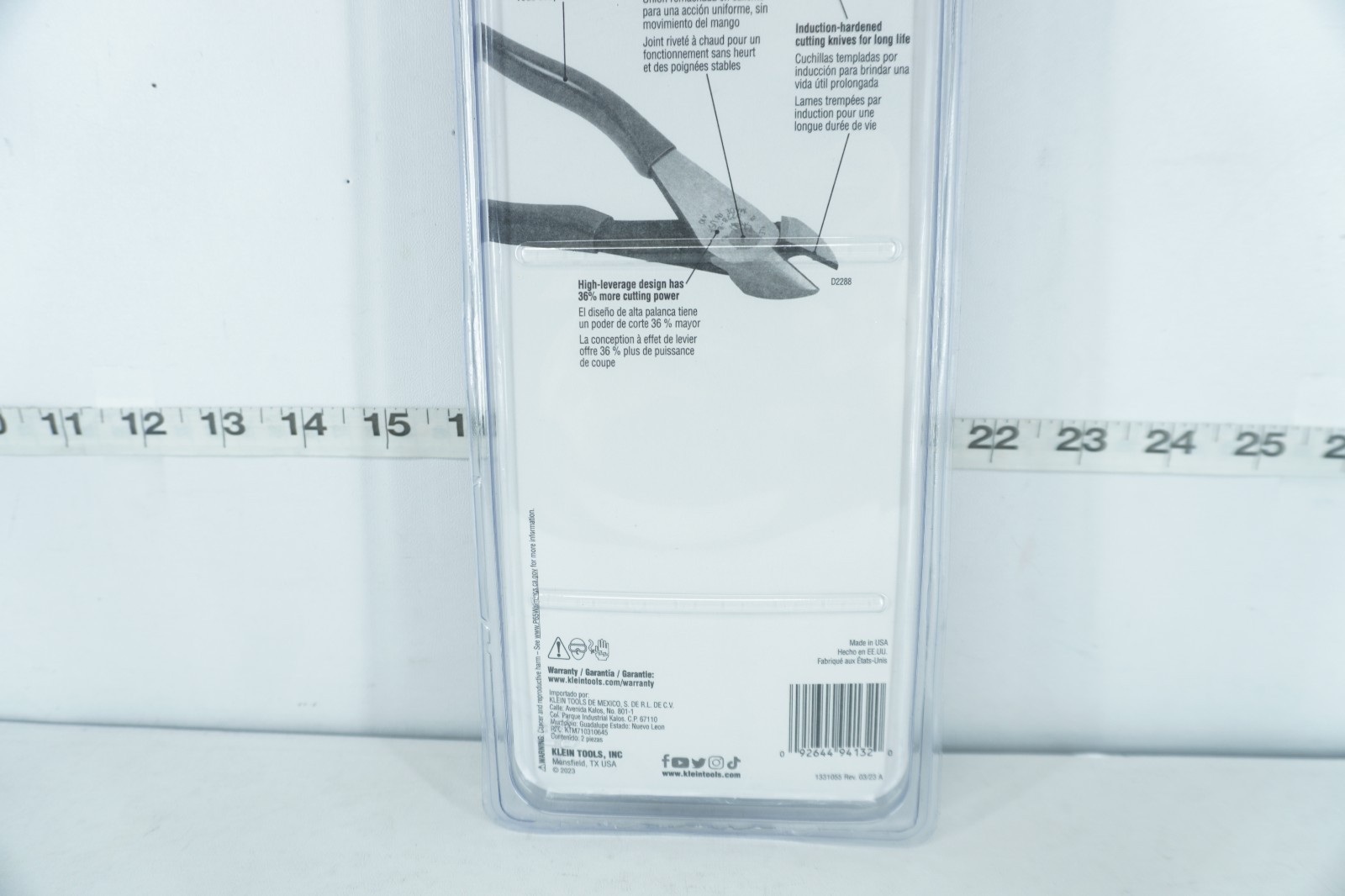 KLEIN TOOLS D2139NE2288 LINEMAN’S PLIERS AND DIAGONAL CUTTERS 2-PIECE KIT NEW