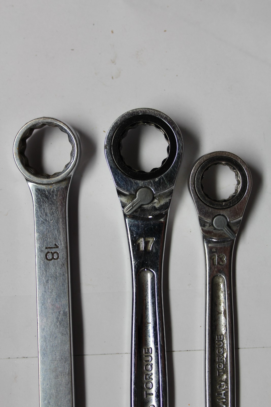 Mac Tools Metric Wrench LOT Reversible Ratcheting 13mm 17mm + 18mm Combination