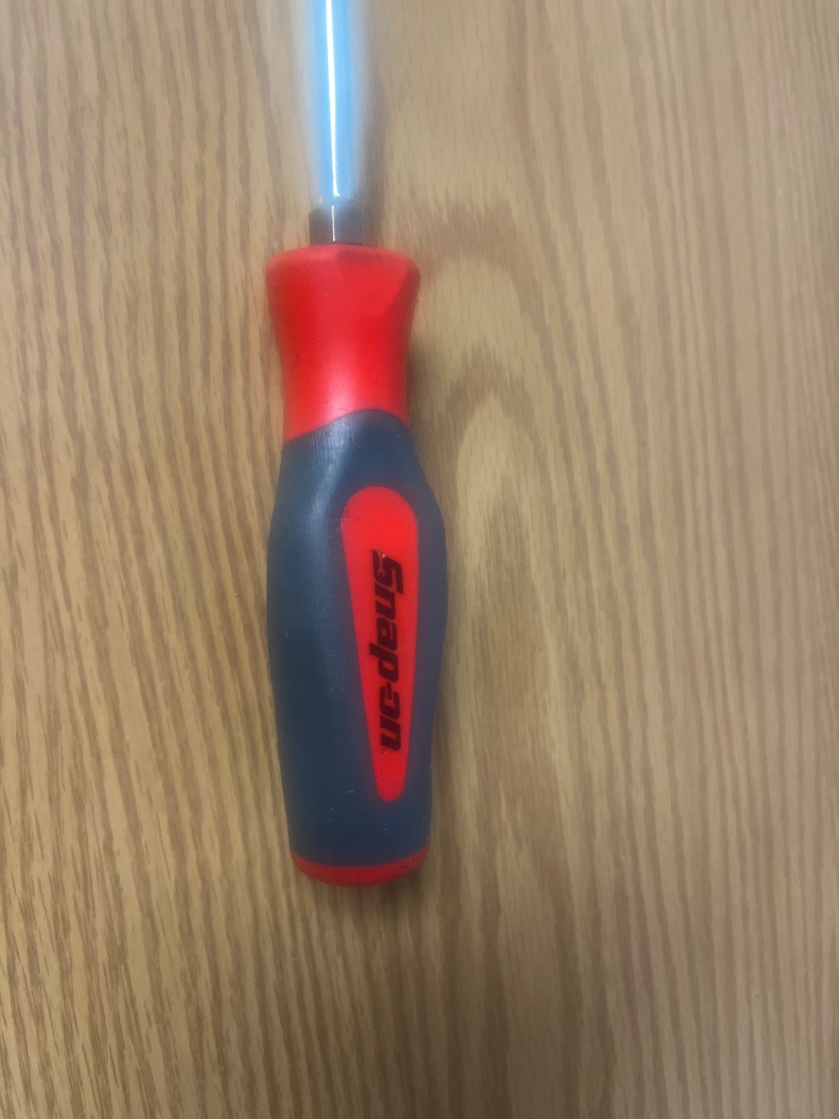 SNAP ON SHD4 -RED/GRAY COMFORT GRIP HANDLE 1/4 FLAT BLADE 8.75″ LONG LOT#56