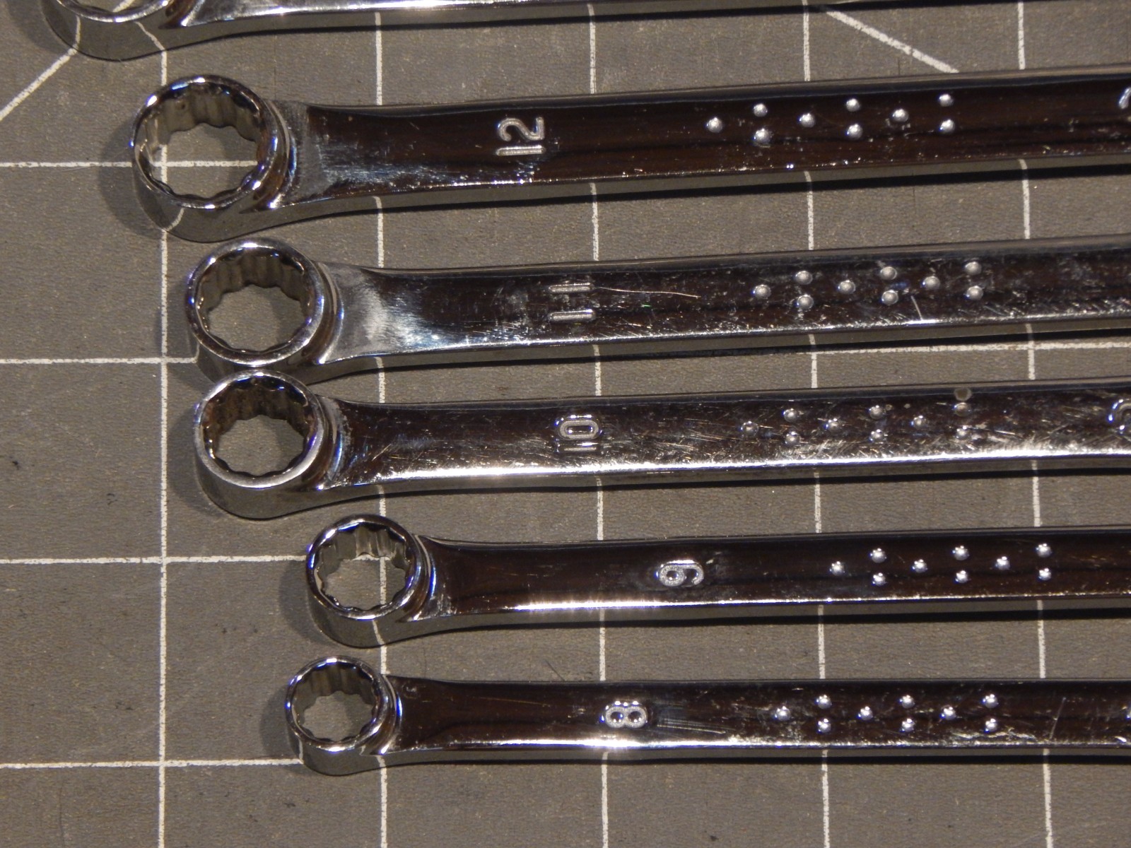 Mac Expert 12Pc Metric XL Extra Long Double Box Ratcheting Wrench Set 8MM 19MM