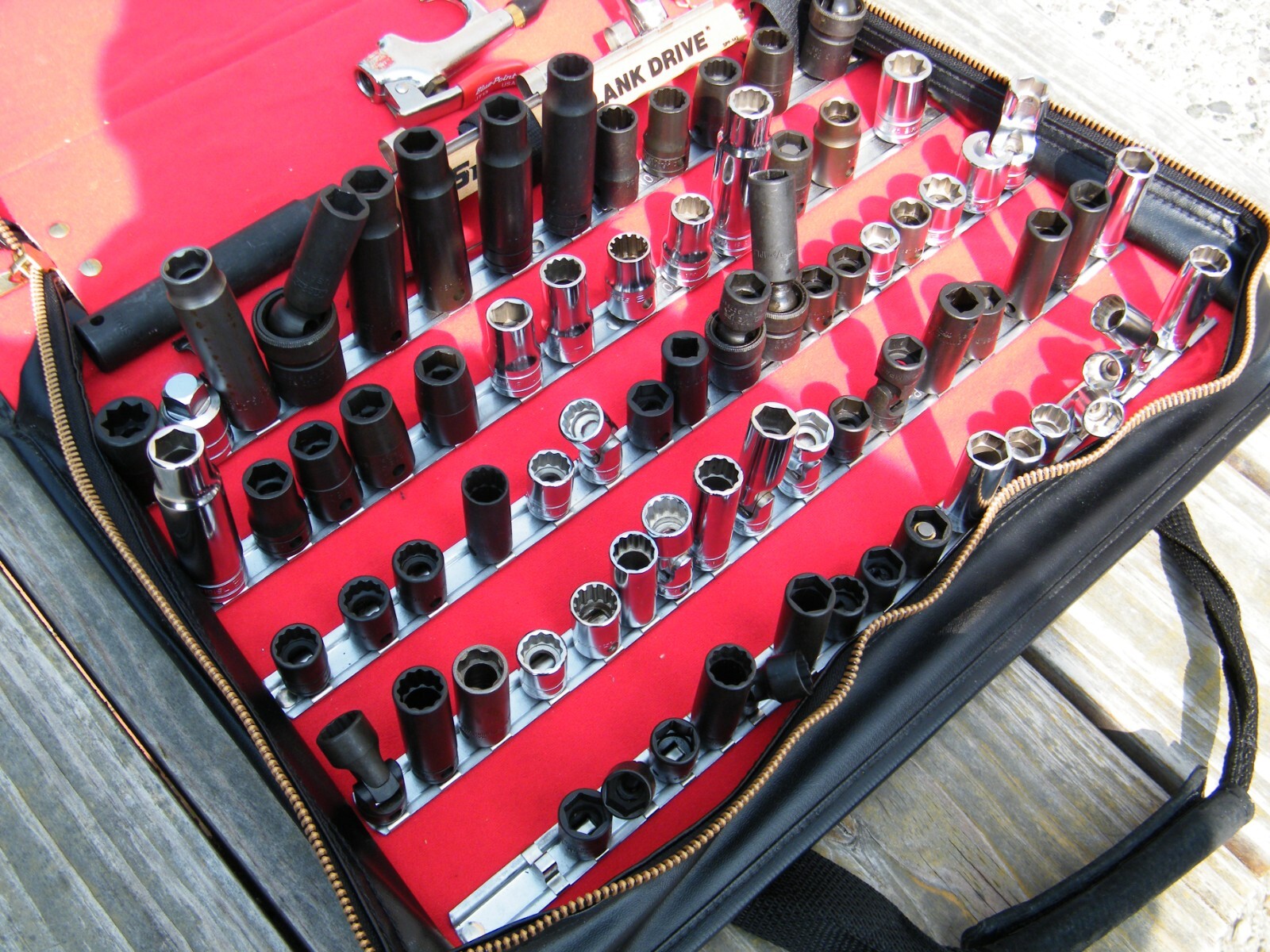80 Pc Snap-on ALL 1/2″ Sockets Tools bundle impact black sockets metric/sae