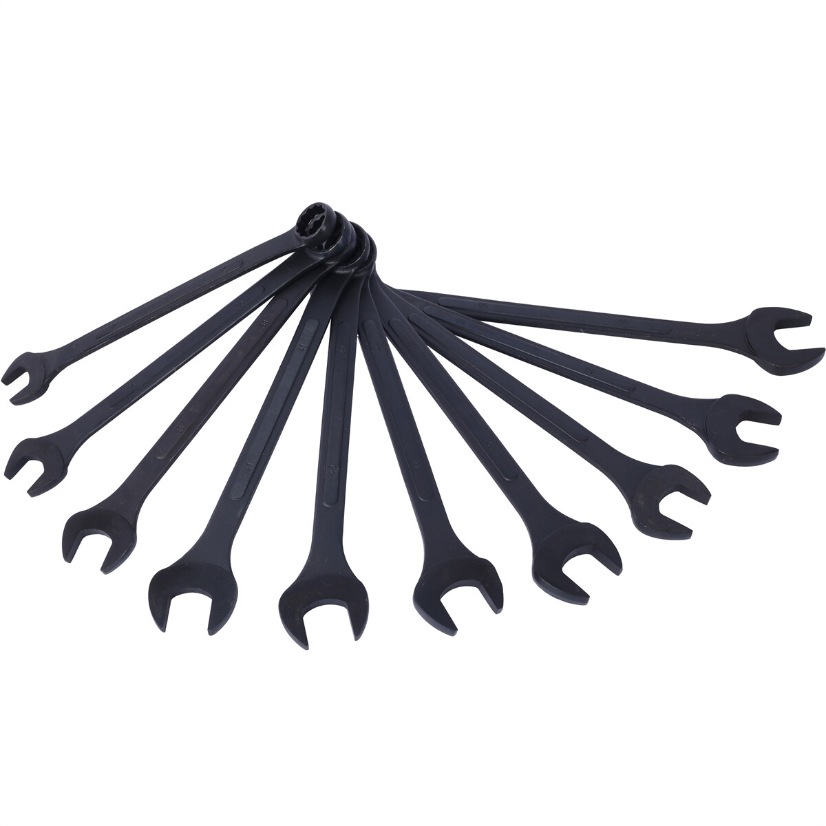 10 pcs Metric Jumbo Combination Wrench Set Extra Large 34-50mm with Pouch