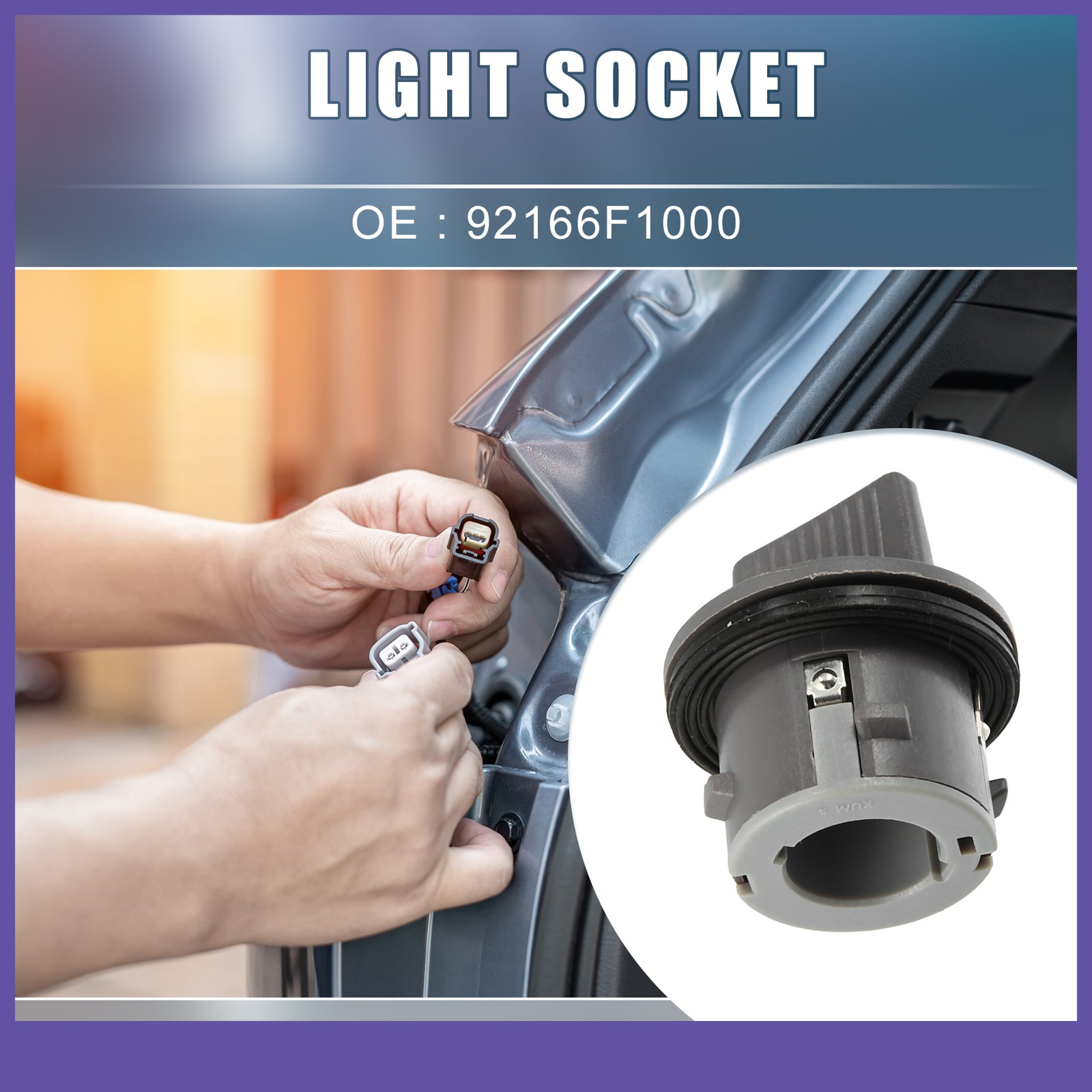 Car Turn Signal Light Bulb Socket Holder Single Custom for Kia Sorento 2021-2022