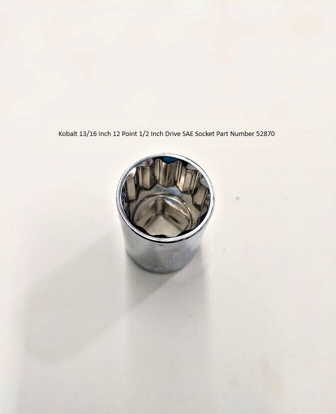 Kobalt 1/2 Inch Drive 12 Point SAE Socket(s) Set Model #5232112