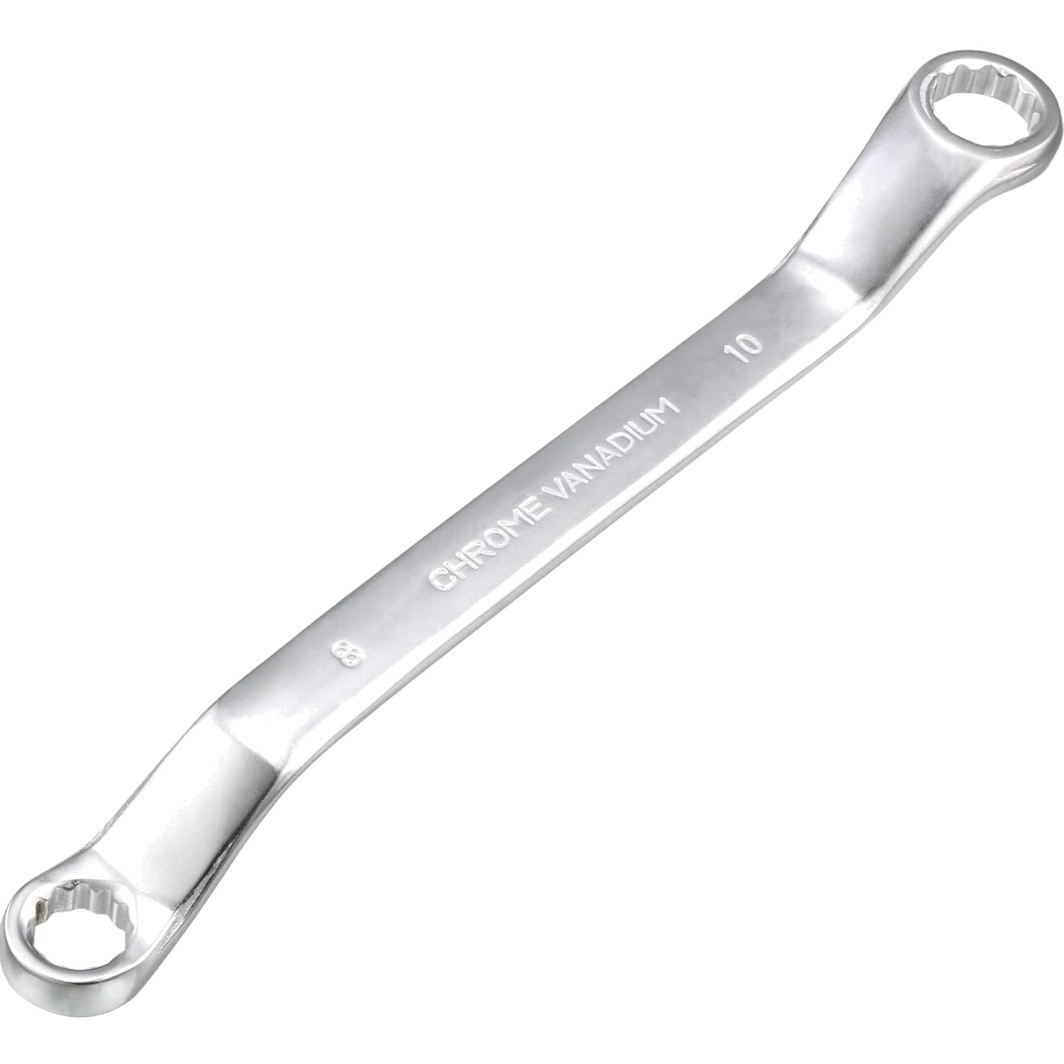 8mm 10mm Offset Double Box End Wrench Cr-V Steel Chrome Plated