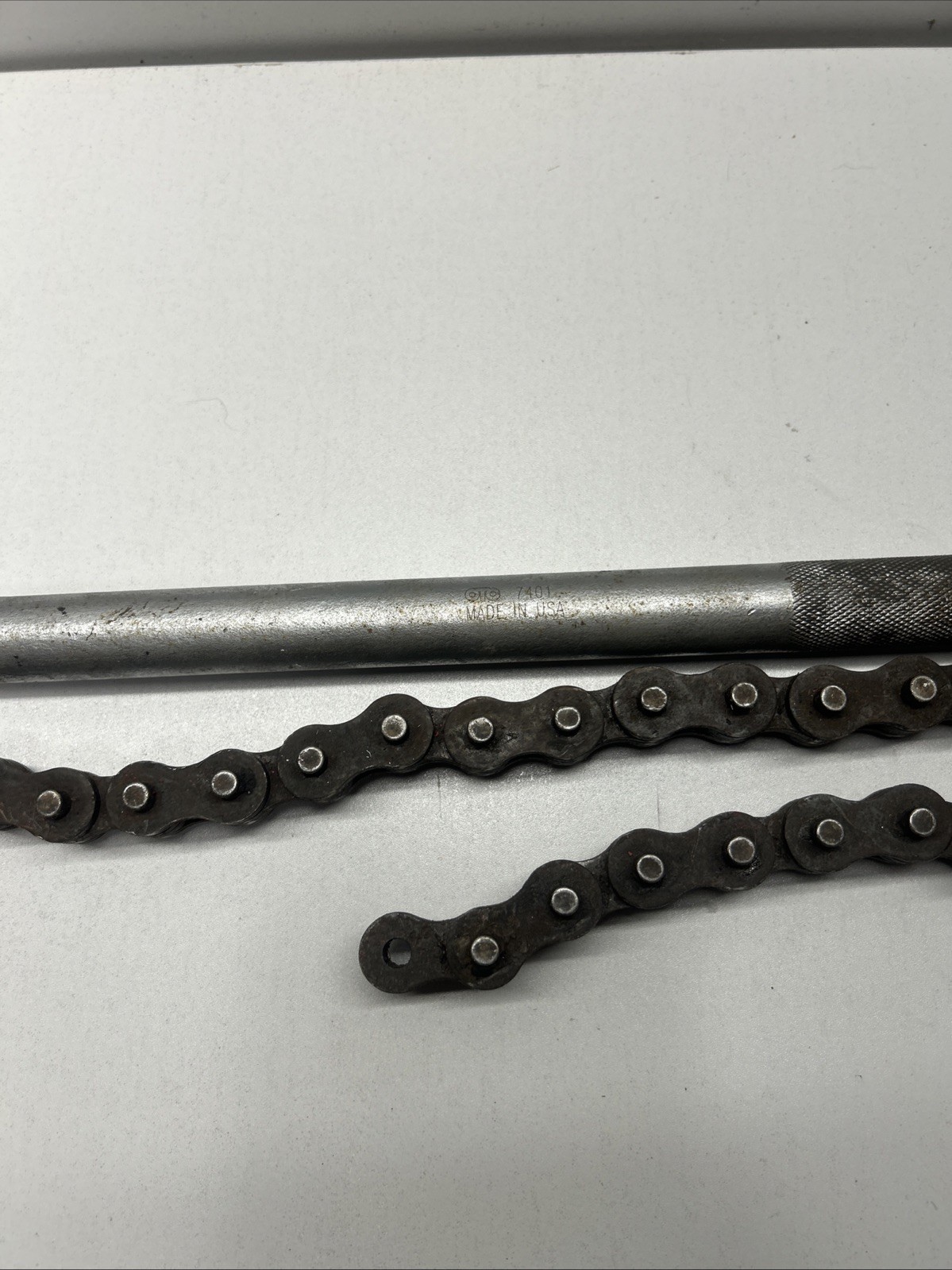OTC 7401 Chain Wrench,19-1/2″OAL,fits to 6-1/2″pipe,USA~Good Condition OTC