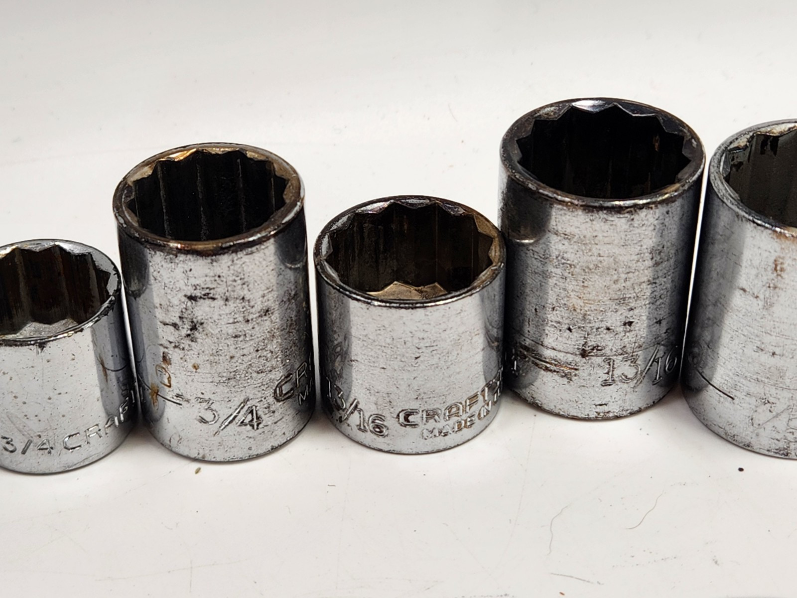 Vintage Craftsman Socket Tool Mixed Lot of 33 VV , G & V SERIES / Metric SAE