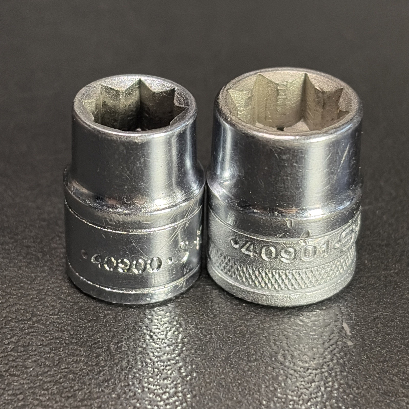 VINTAGE S-K Tool & Wayne 1/4 Drive 8pt Sockets 5/16 40900,3/8 40901