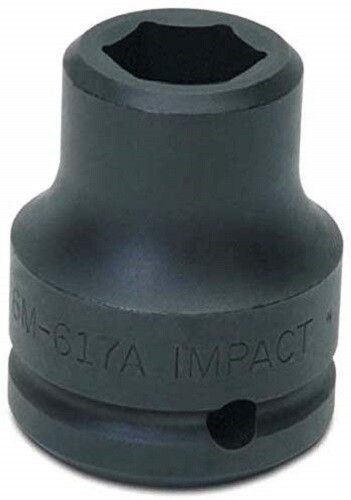 3/4″ Drive Shallow Impact Sockets, 6 Point, Metric, Black Industrial Finish