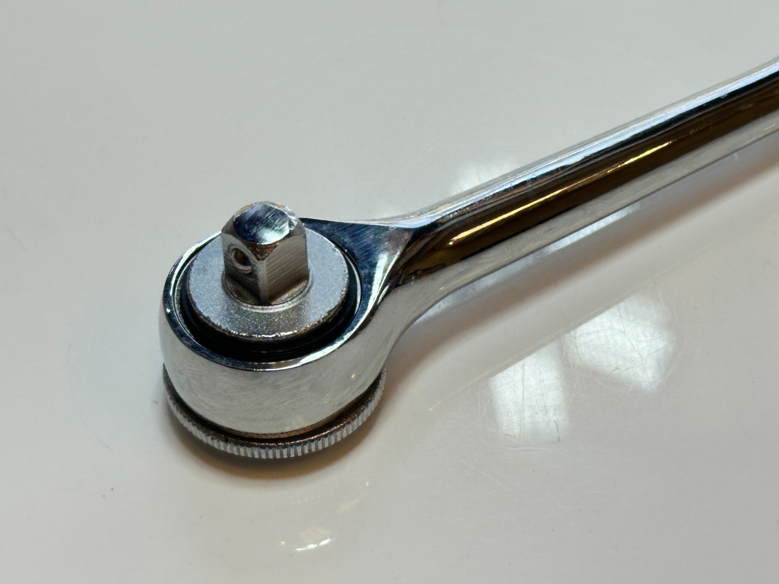 NOS Proto CHALLENGER USA 1260D 3/8″ Drive Thumb Wheel Knurled Handle Ratchet NEW