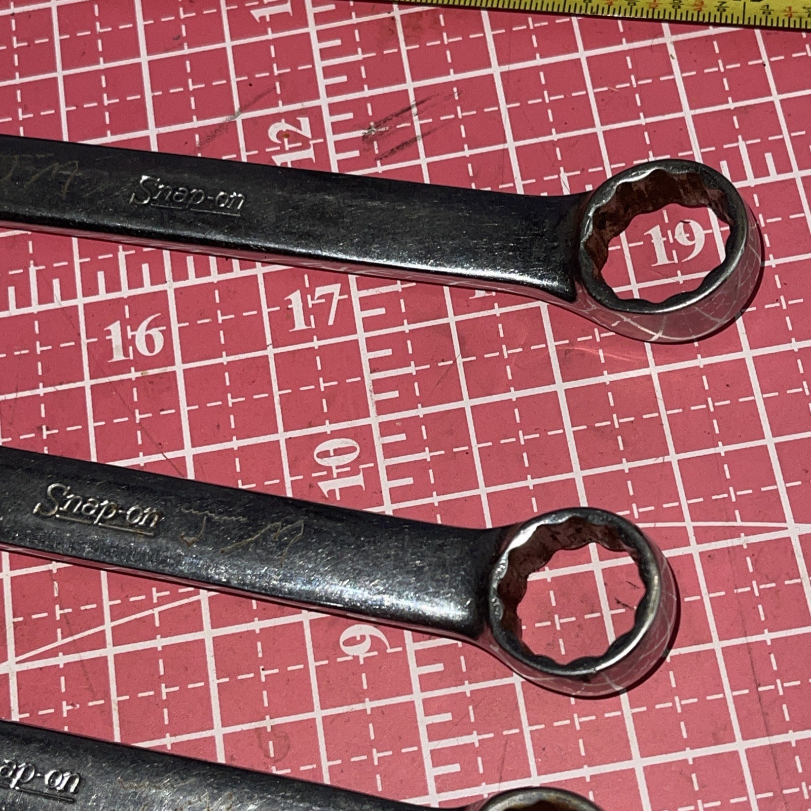 Snap on USA OEXM 6 Piece 12 Point Metric SHORT Combo Wrench Set 12-17 MM