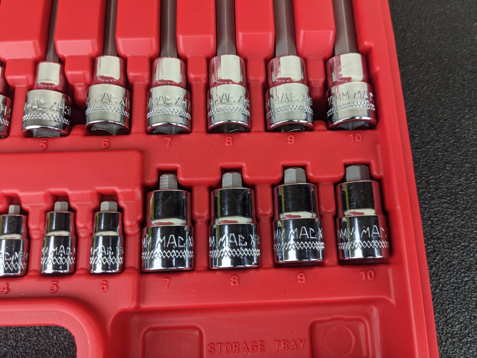 #bo766 Mac Tools SXH60B 60 PC. 3/8″ Master Hex Driver Socket Set EXCELLENT