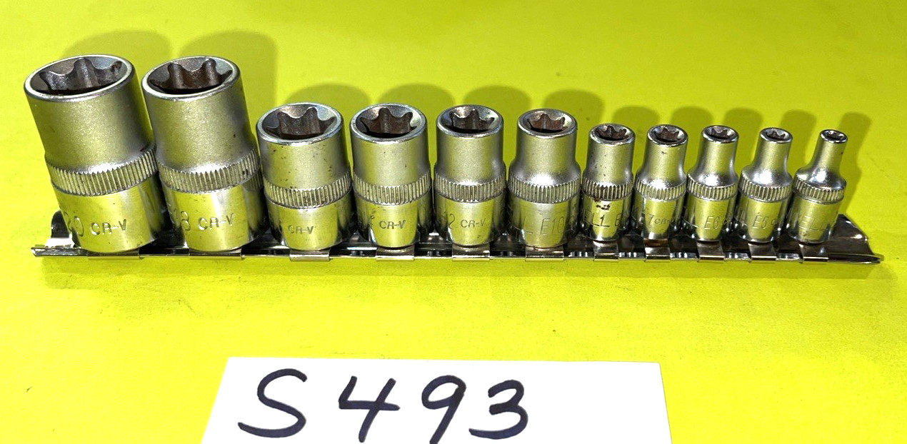CORNWELL TOOLS 11 PIECE MULTI DRIVE INSIDE TORX SOCKET DRIVER SET E4 – E20