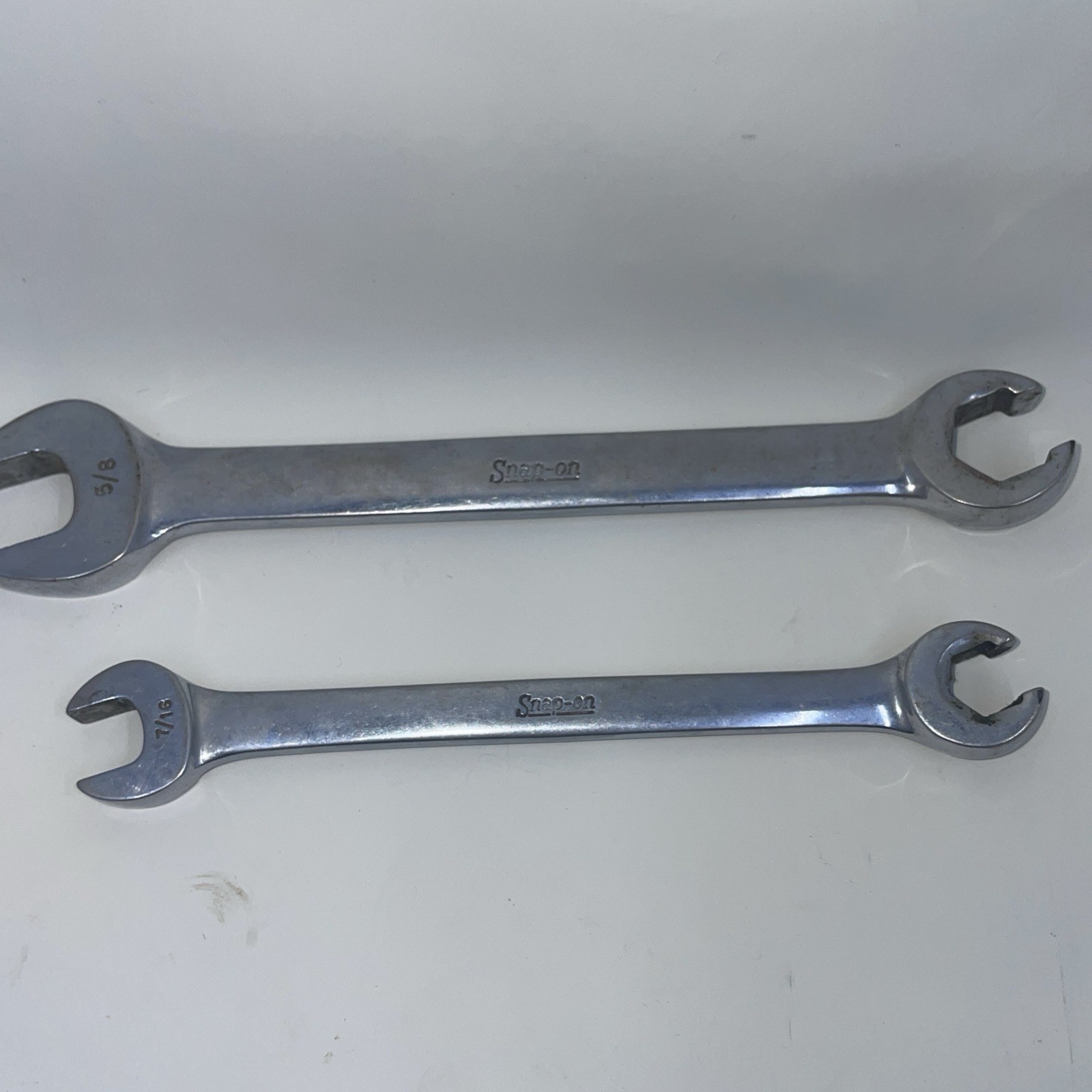 Snap-on RXS 14 , RXS 20 SAE Single End Open Flare Nut Wrench’s 7/16 5/8 USA