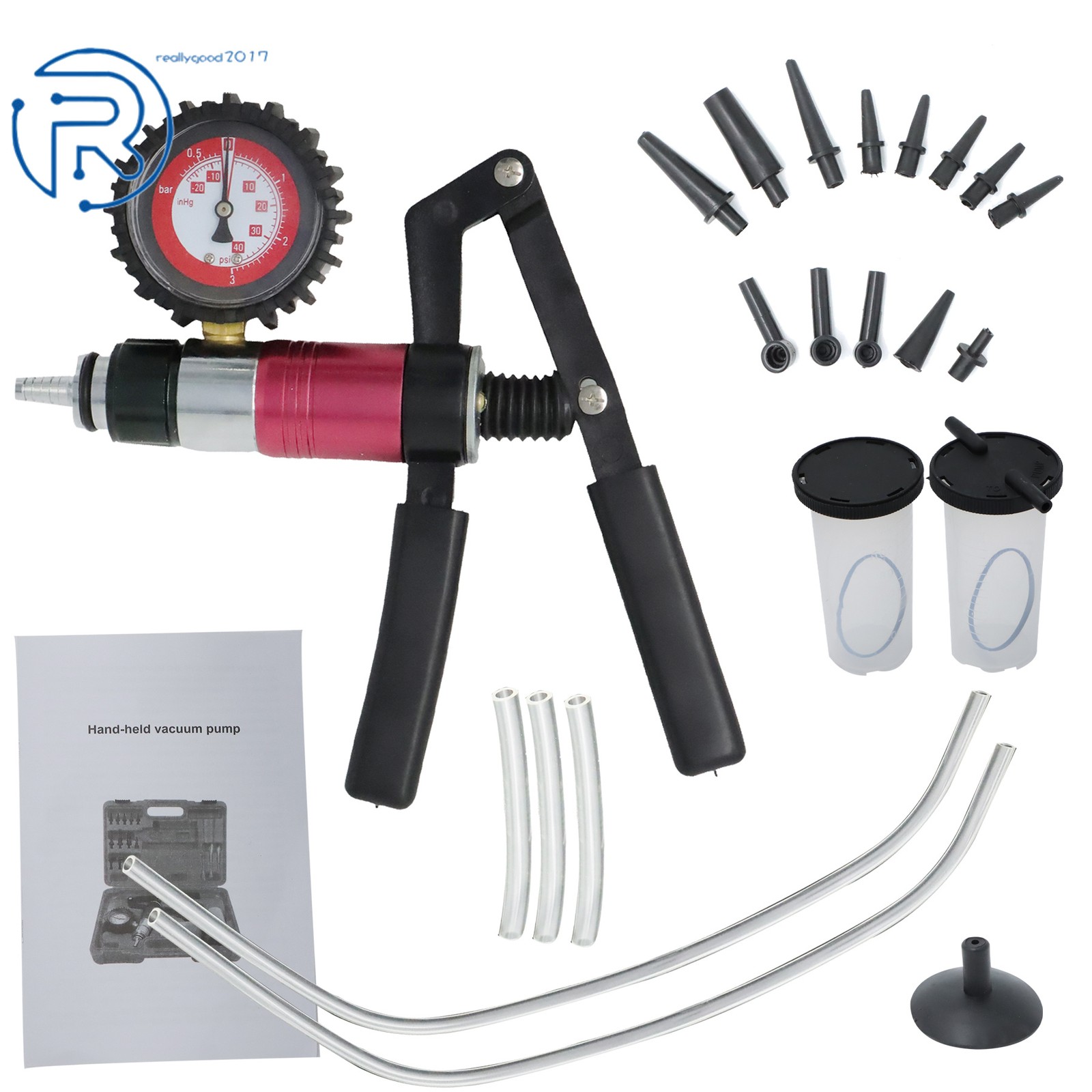 Box Car Motorbike Hand Held Vacuum Pump Brake Bleeder Bleed tester Tool Kit
