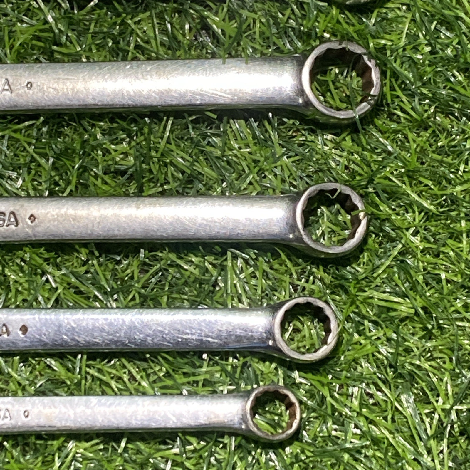 Vintage Snap-On USA 10pc SAE OEX12A – OEX32A Comb. Wrench Set Missing 24A