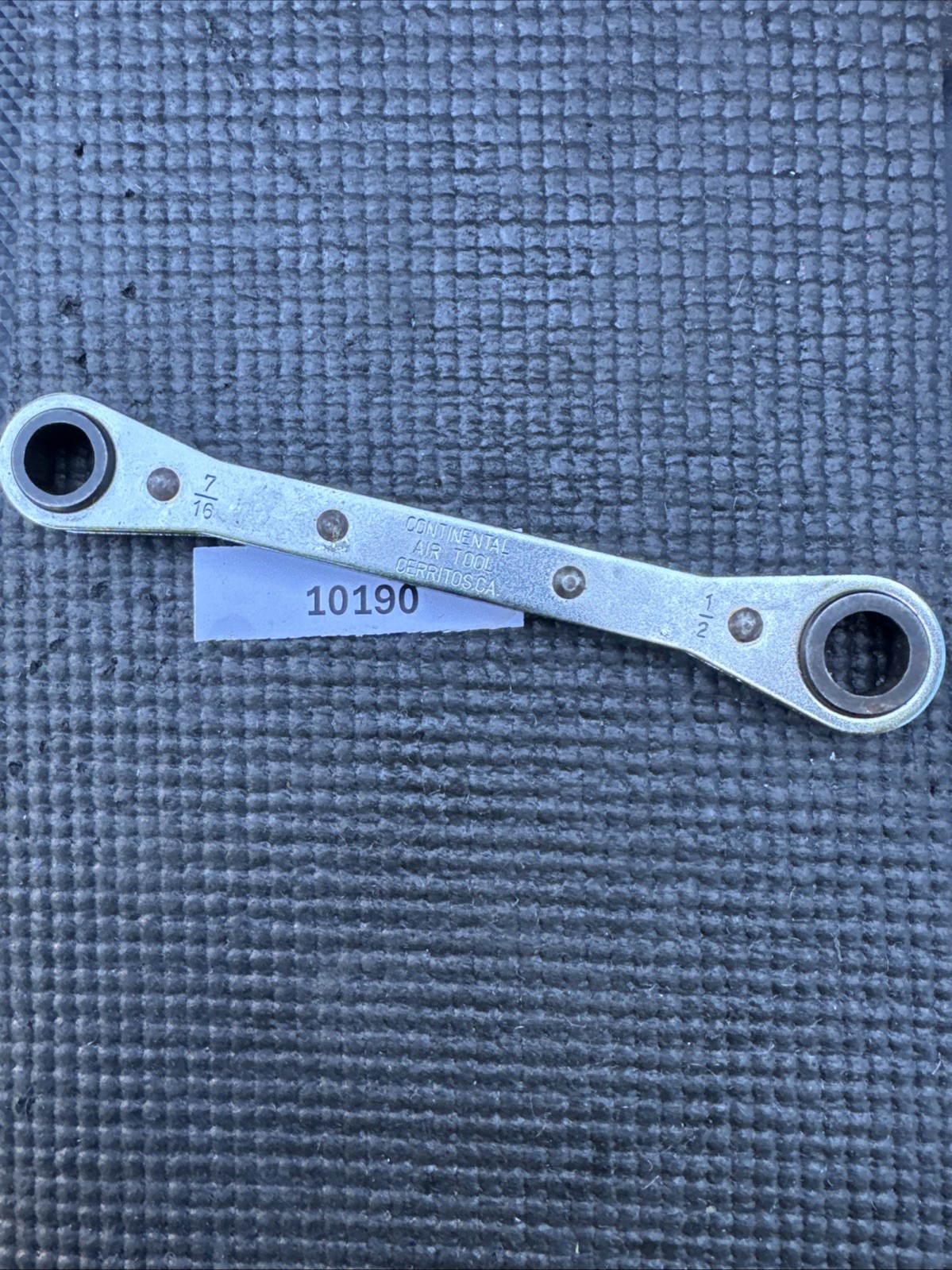 Continental Air Tool Cerritos California 7/16 X 1/2” Ratcheting Wrench Atbr4350