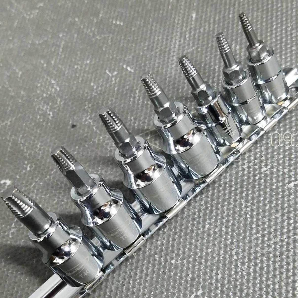 Blue Point STCAETS7 7pc Torx Extractor Thread Crusher Removal From Japan