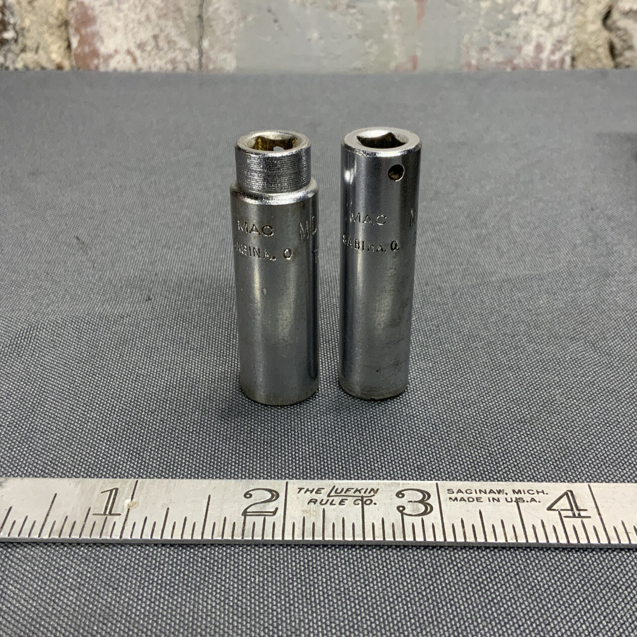 2 MAC Tools USA 1/4 Inch Drive Deep Well Sockets MD142B And MD122B