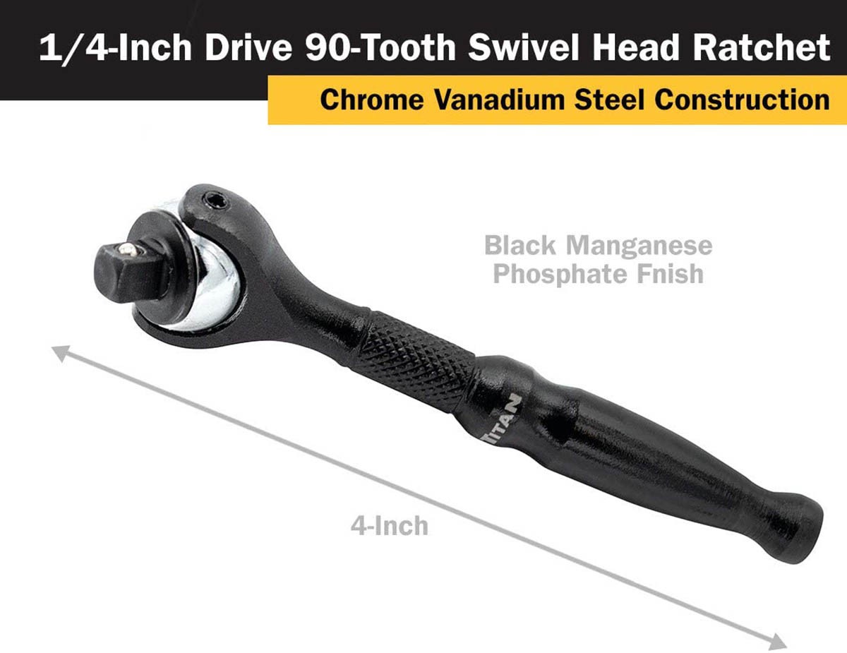 Titan 11313 Tool Micro Reversible Ratchet
