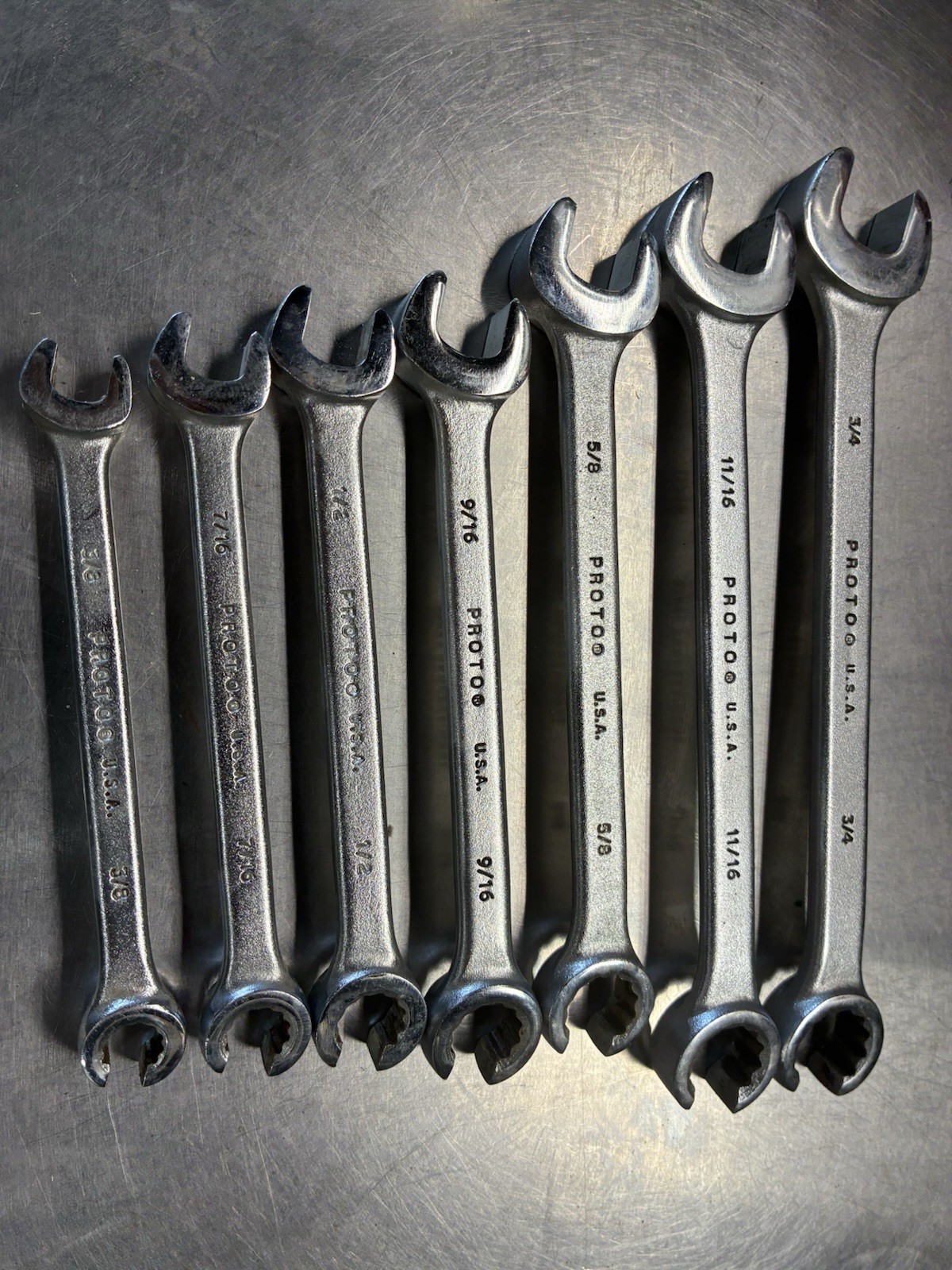 PROTO J3700AT 7 PC. COMBINATION FLARE NUT WRENCH SET – 12 POINT