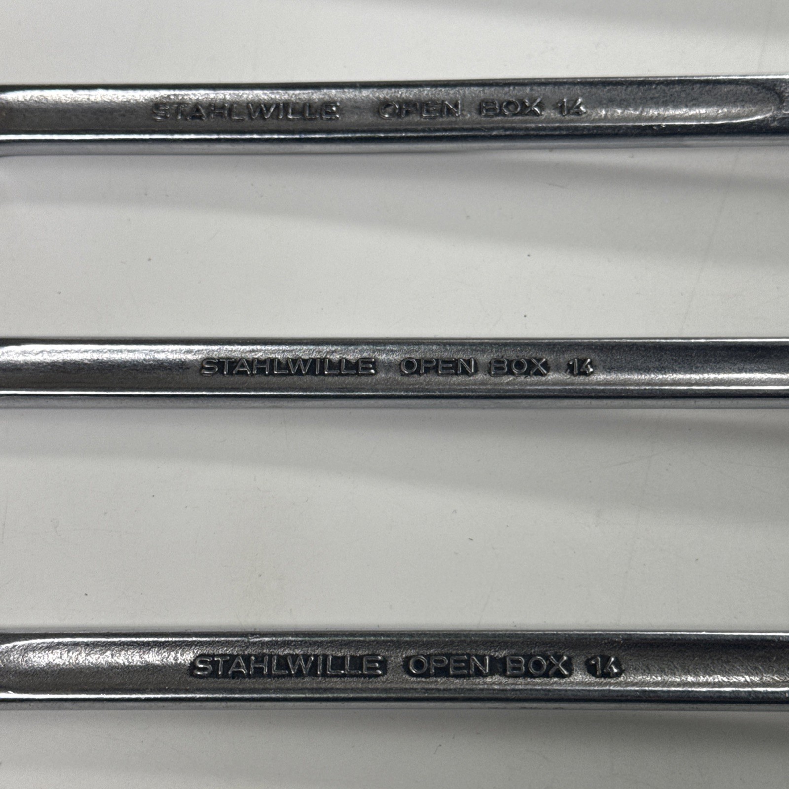 Stahlwille Germany 7 Piece Metric Combination Open Box 14 Wrench Set 11-15 21 22