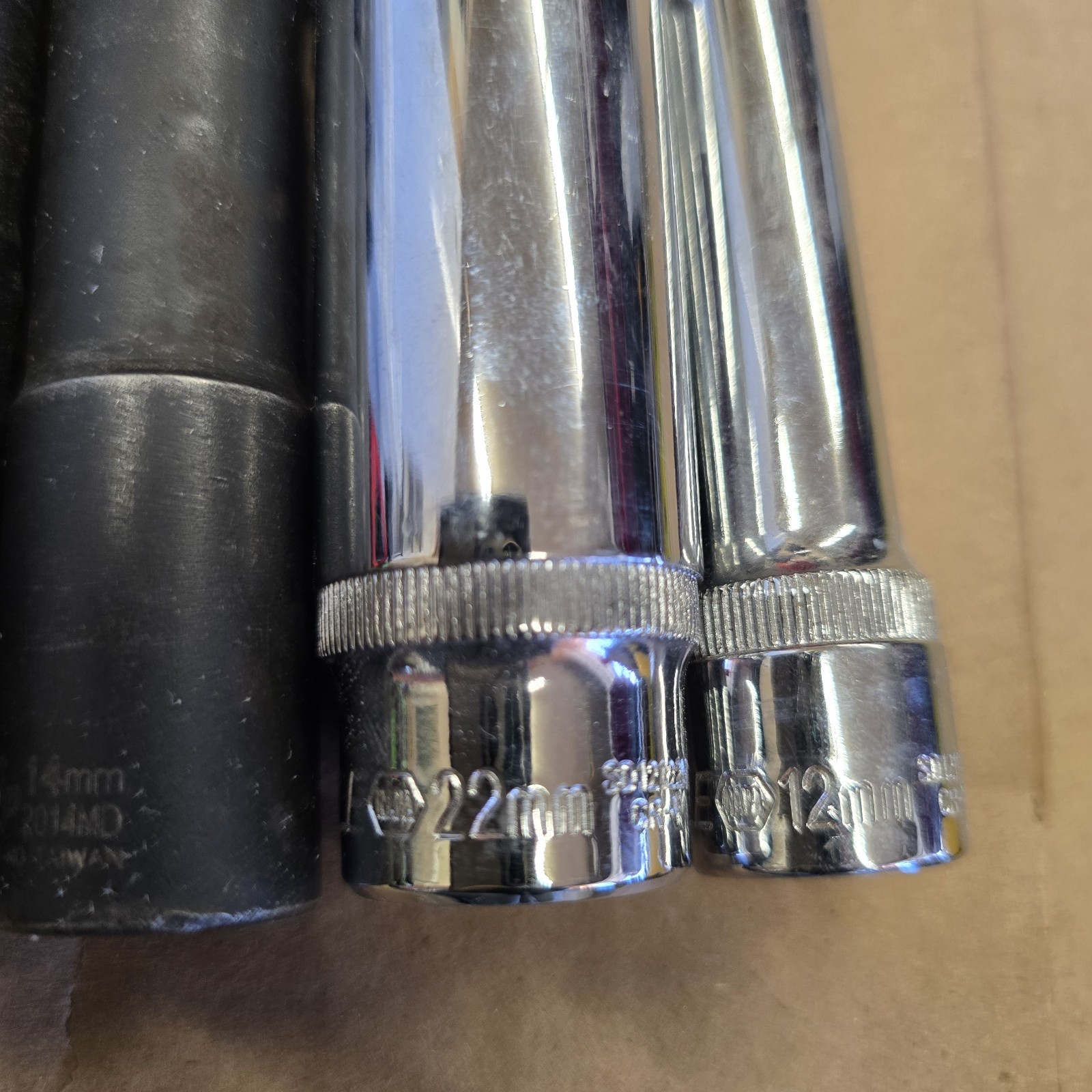 Lot Of Sockets Carlyle Napa Gearwrench Evercraft Mechanics Cars Tools