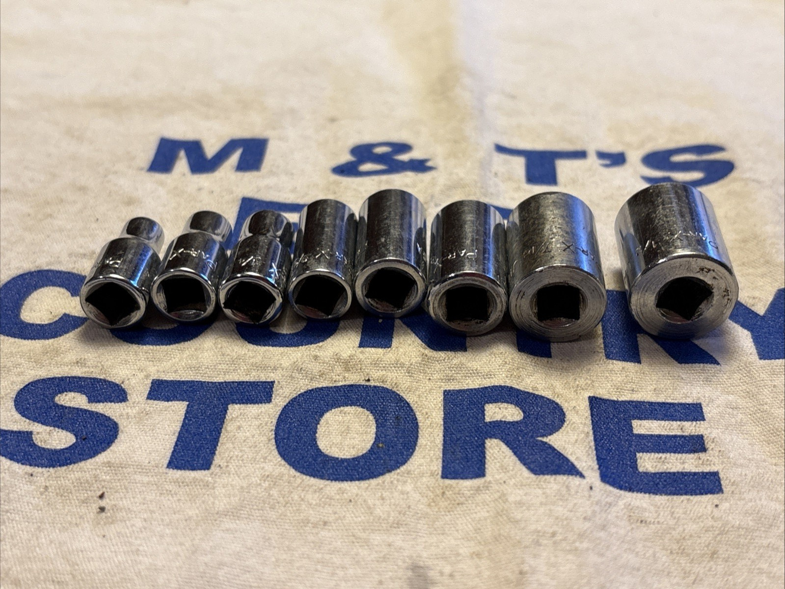 Par-X USA 1/4″ Drive 8pc SAE 6pt Socket Set 3/16″ to 1/2″ (no 5/16)